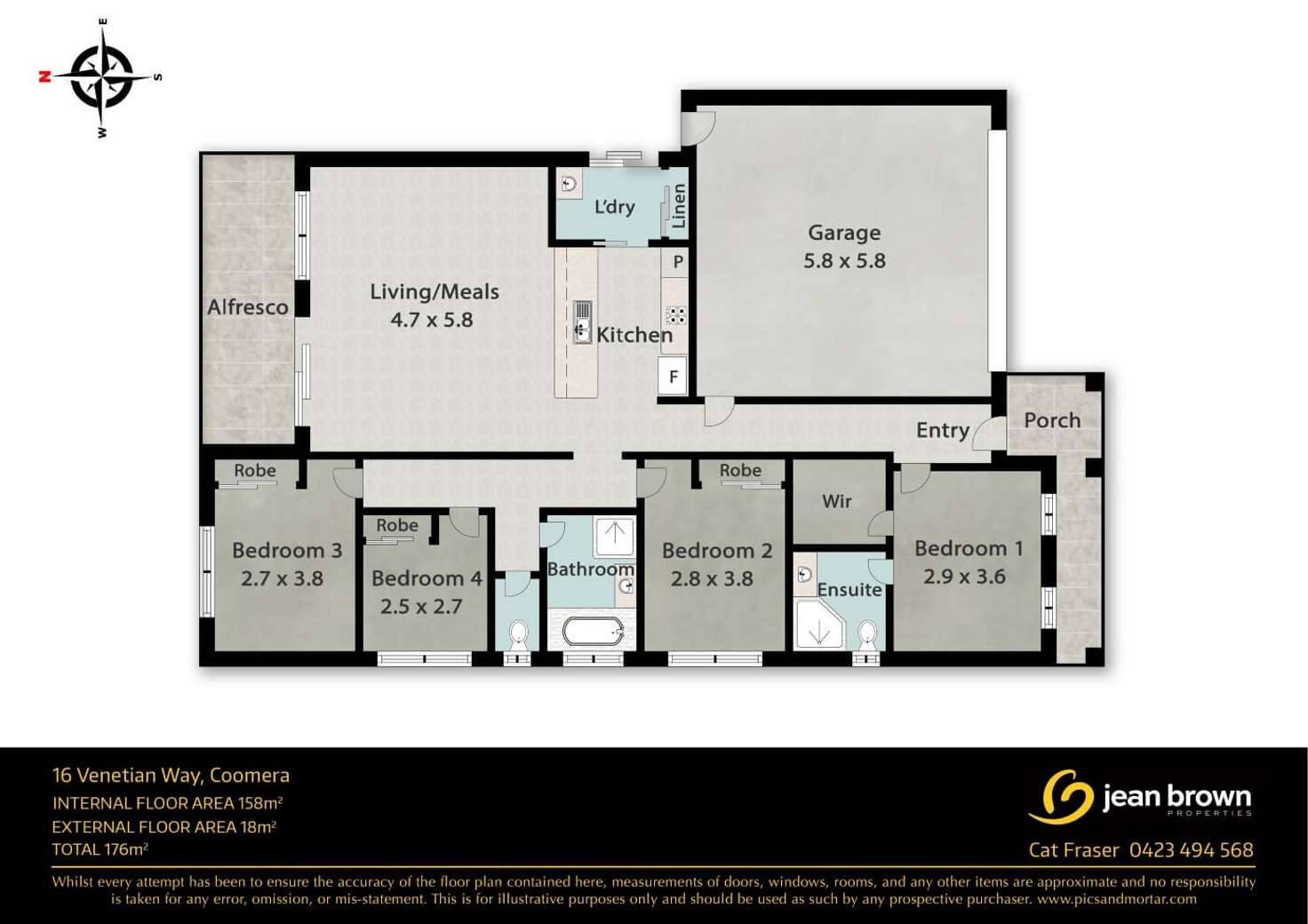 Floorplan of Homely house listing, 16 Venetian Way, Coomera QLD 4209