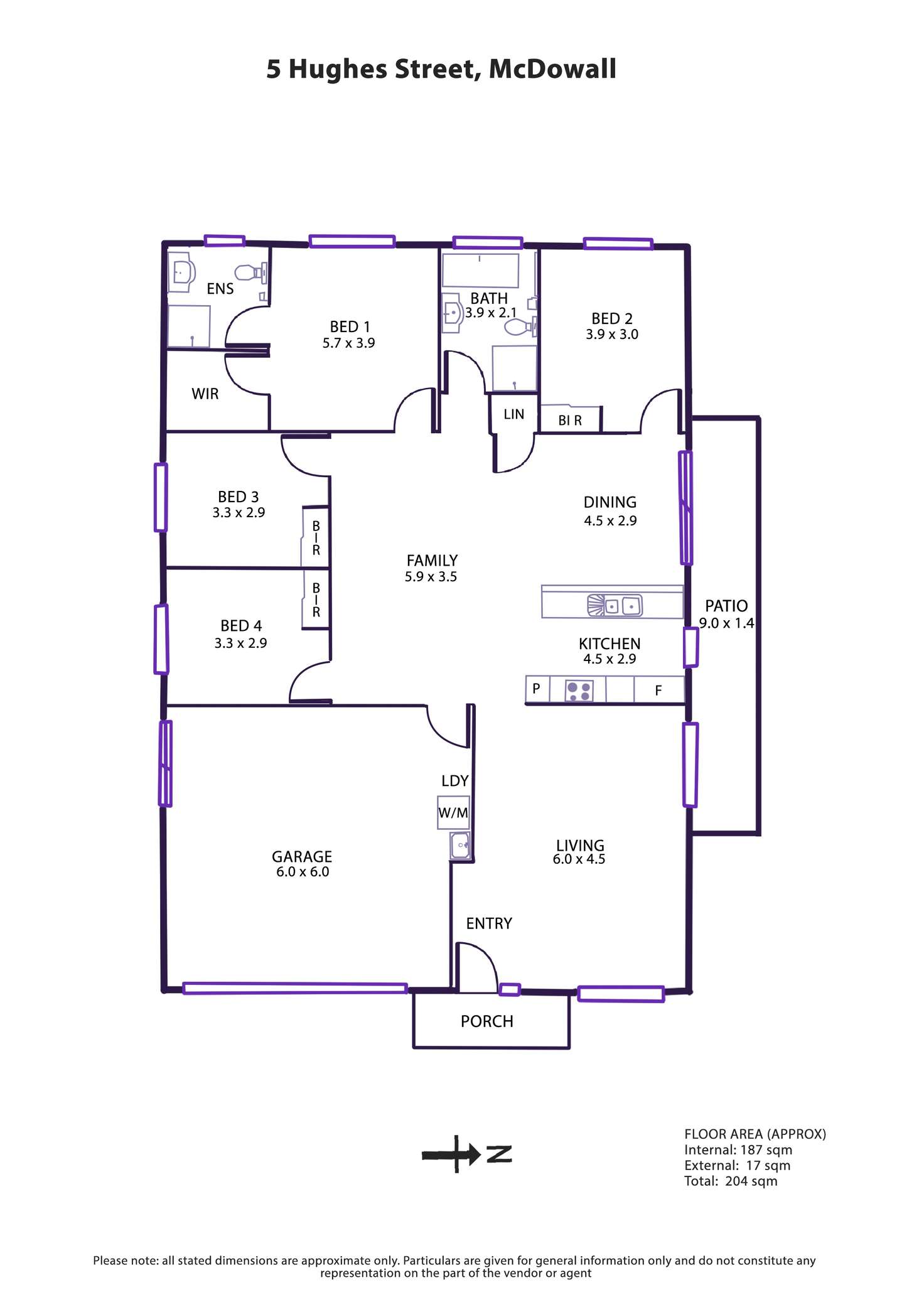 Floorplan of Homely house listing, 5 Hughes Street, Mcdowall QLD 4053