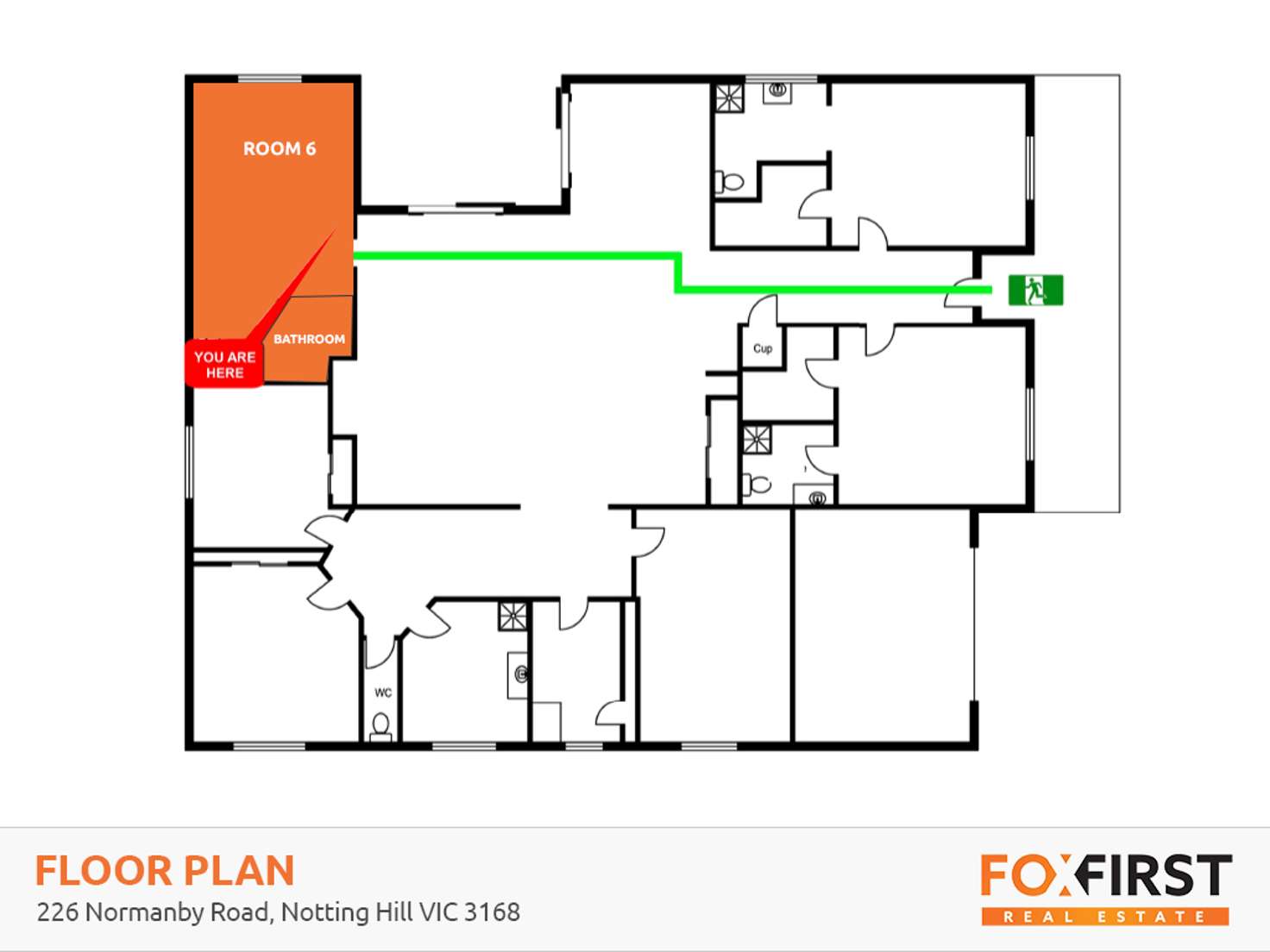 Floorplan of Homely house listing, Room 6/226 Normanby Road, Notting Hill VIC 3168