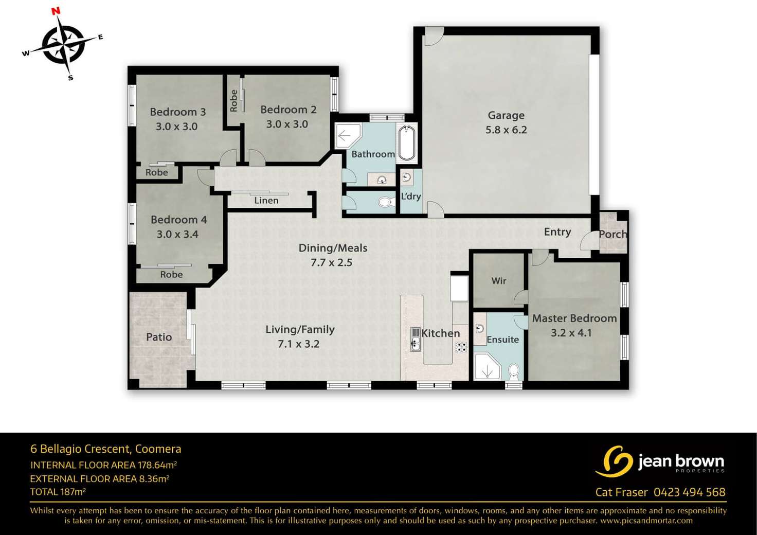 Floorplan of Homely house listing, 6 Bellagio Crescent, Coomera QLD 4209