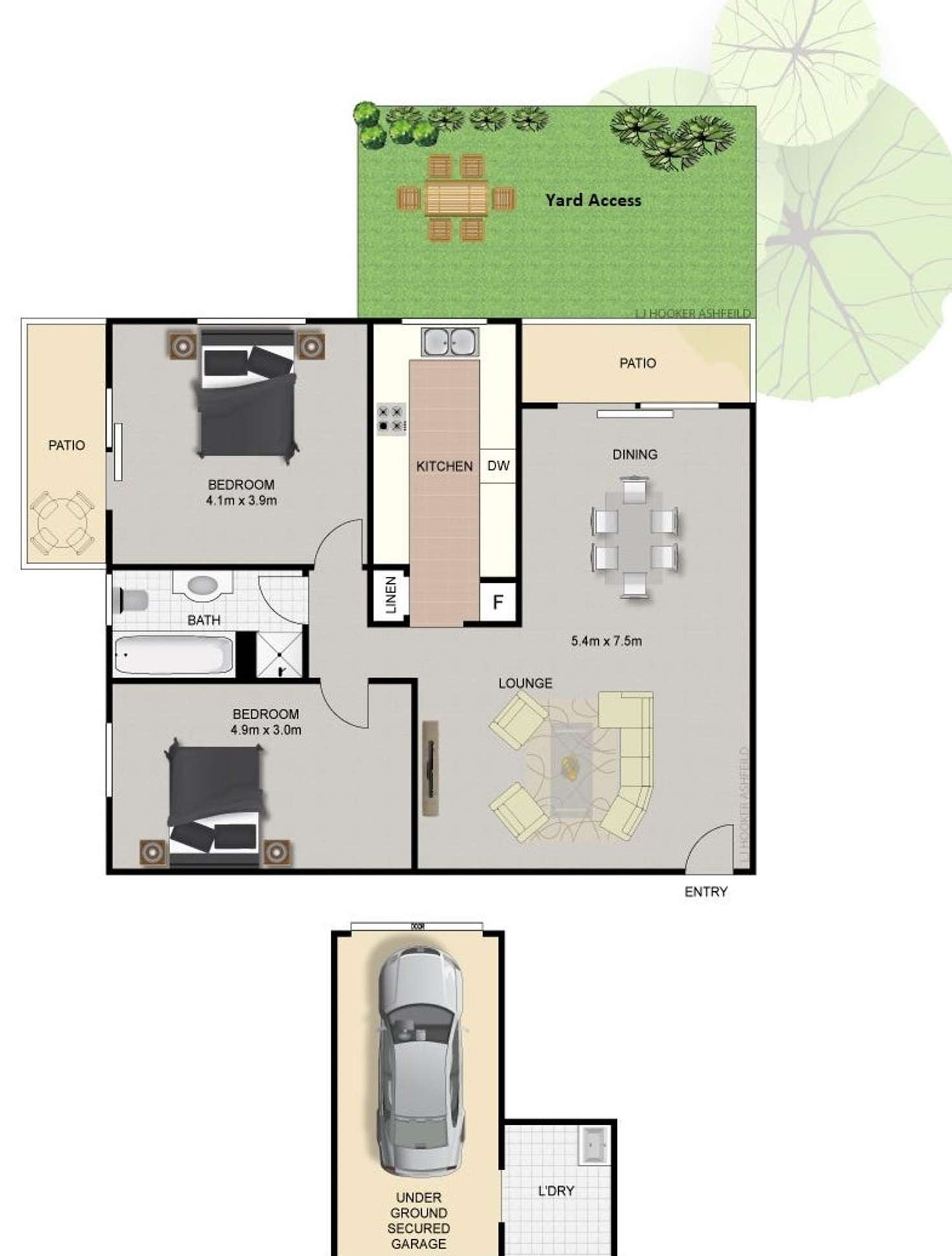 Floorplan of Homely apartment listing, 2/164-166 Edwin Street, Croydon NSW 2132