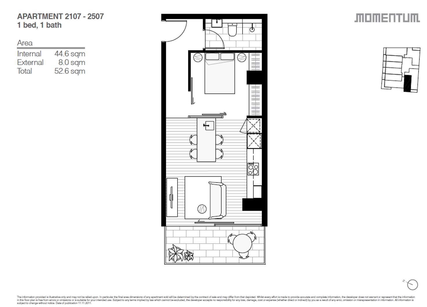 Floorplan of Homely apartment listing, 307/99 Palmerston Crescent, South Melbourne VIC 3205