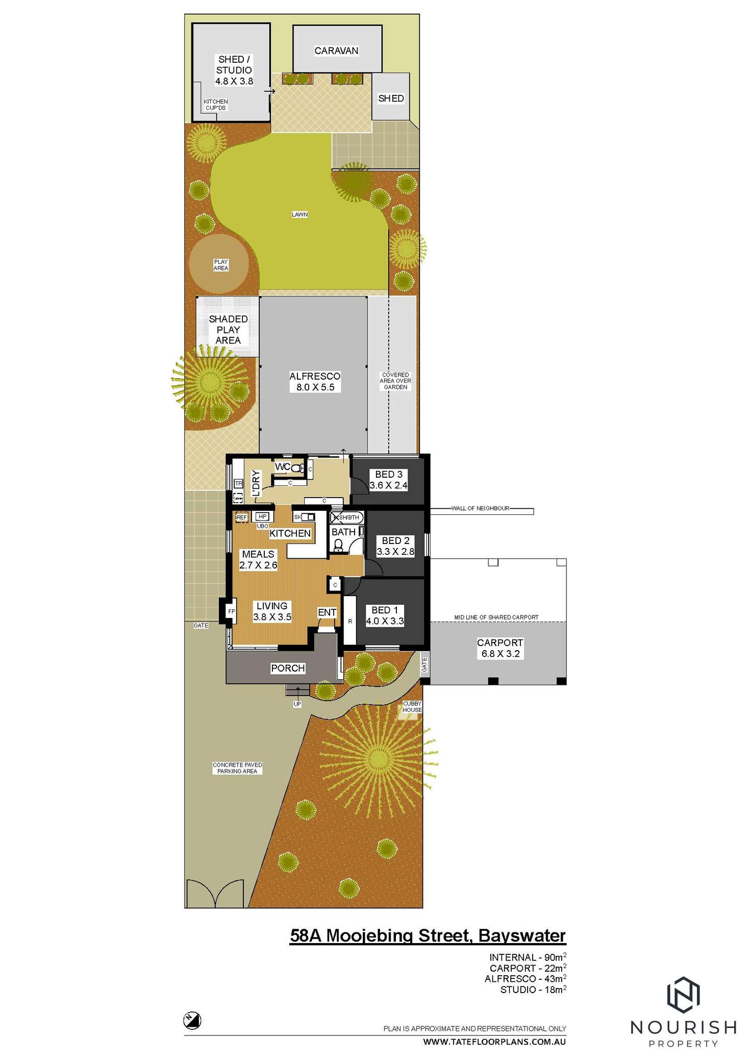Floorplan of Homely house listing, 58A Moojebing Street, Bayswater WA 6053