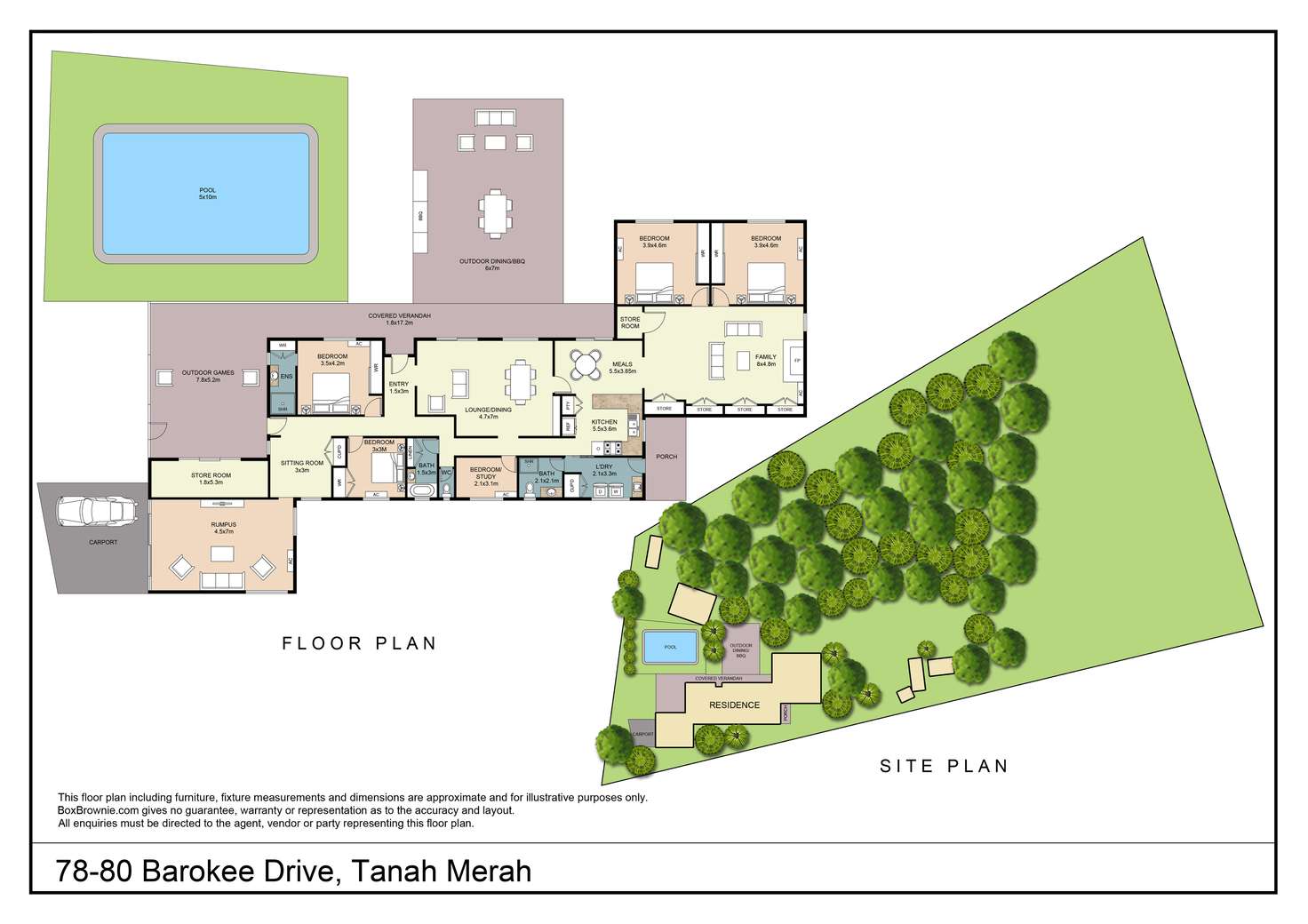 Floorplan of Homely house listing, 78-80 Barokee Drive, Tanah Merah QLD 4128