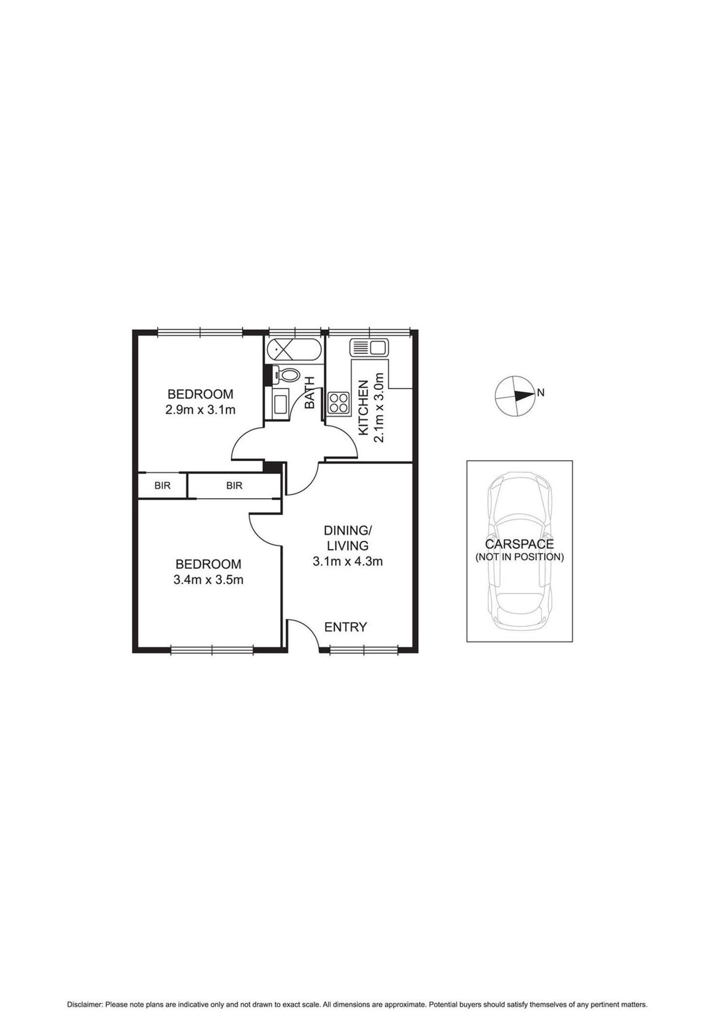 Floorplan of Homely unit listing, 11/373 Neerim Road, Carnegie VIC 3163