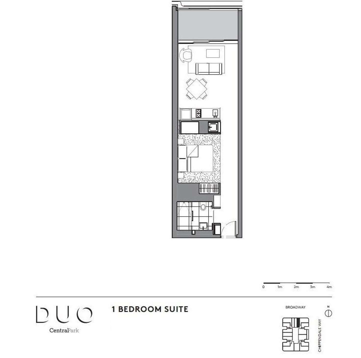 Floorplan of Homely apartment listing, 412/1 Chippendale Way, Chippendale NSW 2008