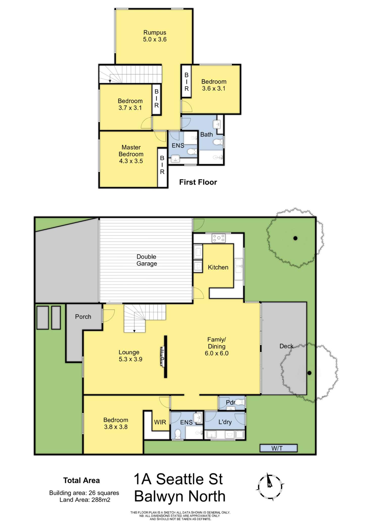 Floorplan of Homely house listing, 1A Seattle Street, Balwyn North VIC 3104
