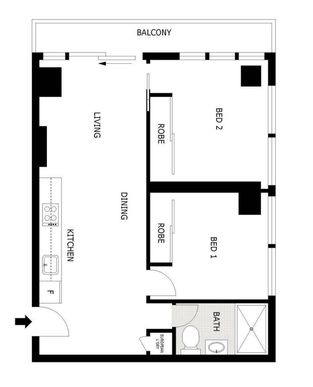 Floorplan of Homely apartment listing, 4805/568 Collins Street, Melbourne VIC 3000