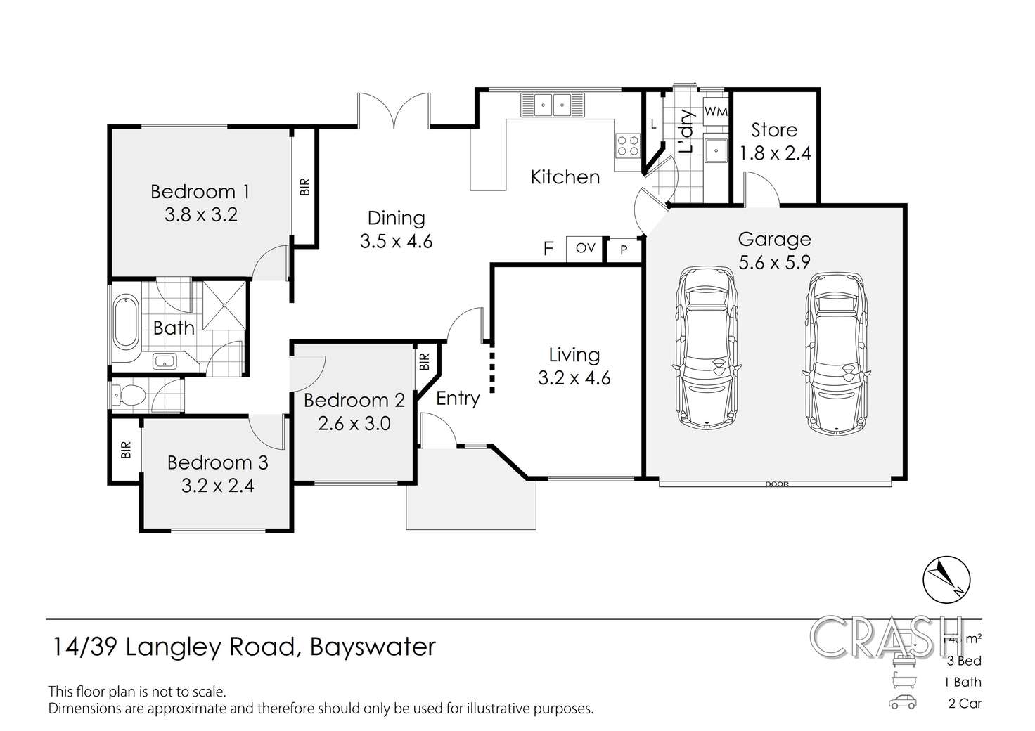 Floorplan of Homely house listing, 14/39 Langley Road, Bayswater WA 6053