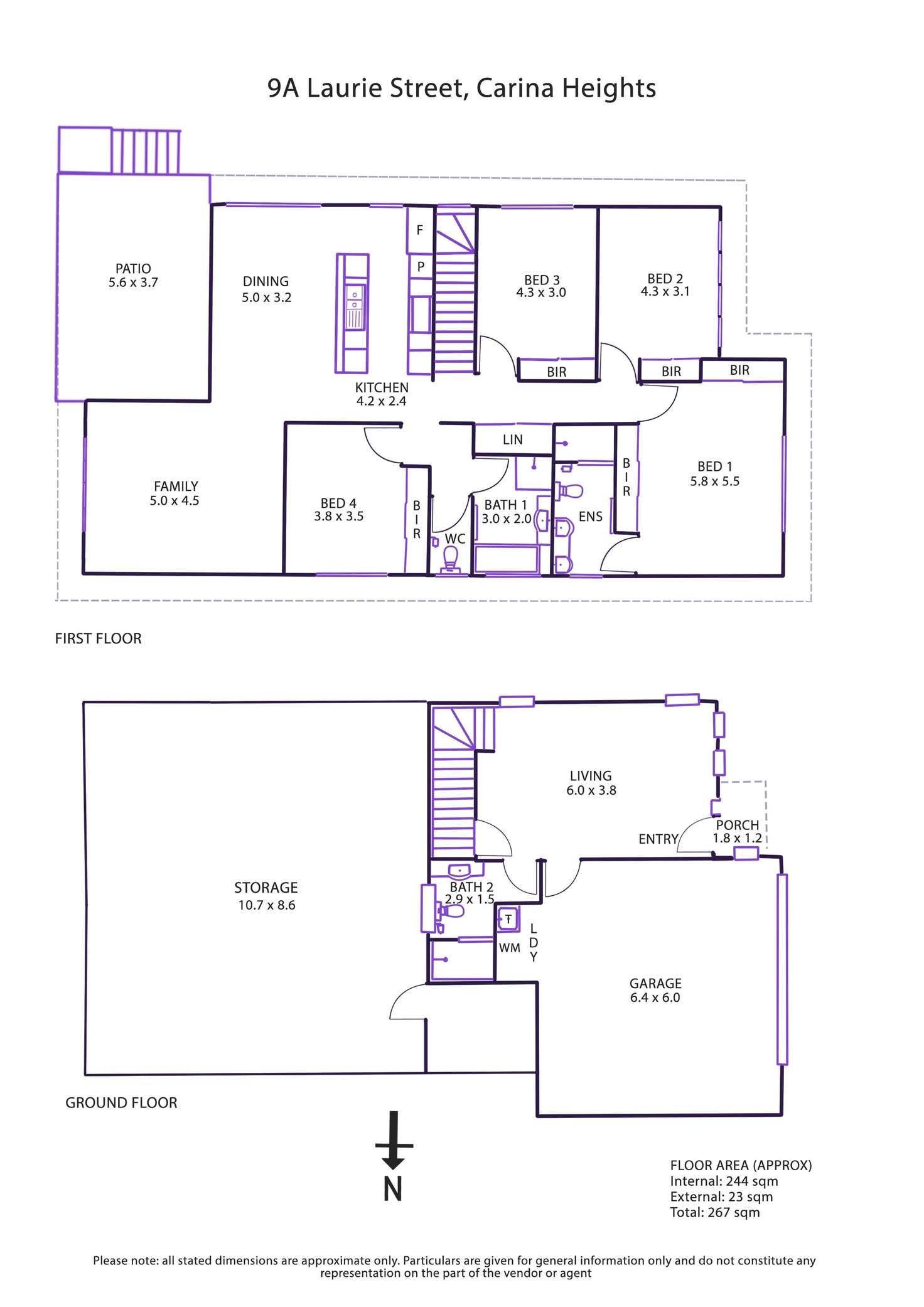 Floorplan of Homely house listing, 9a Laurie Street, Carina Heights QLD 4152