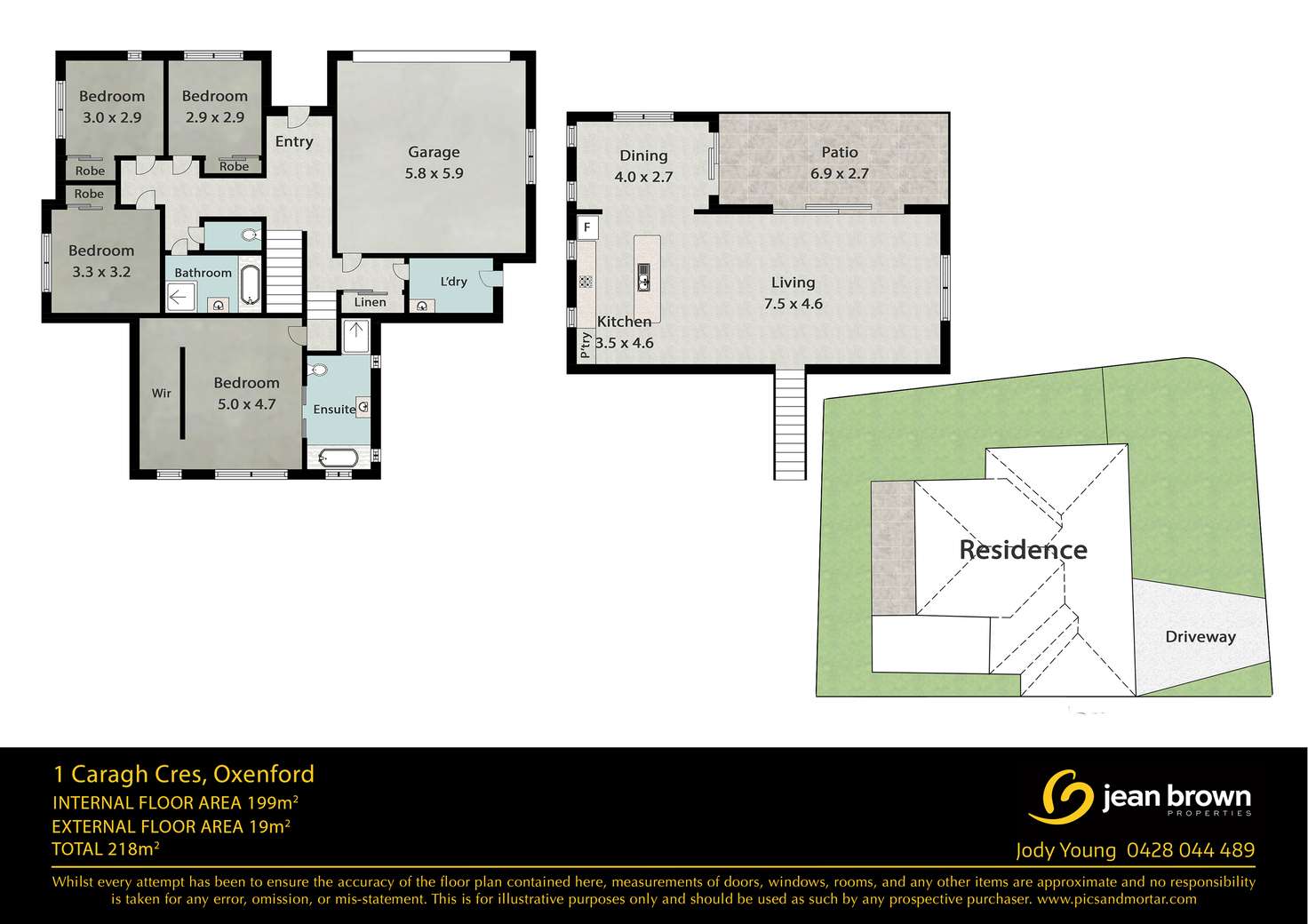 Floorplan of Homely house listing, 1 Caragh Crescent, Oxenford QLD 4210