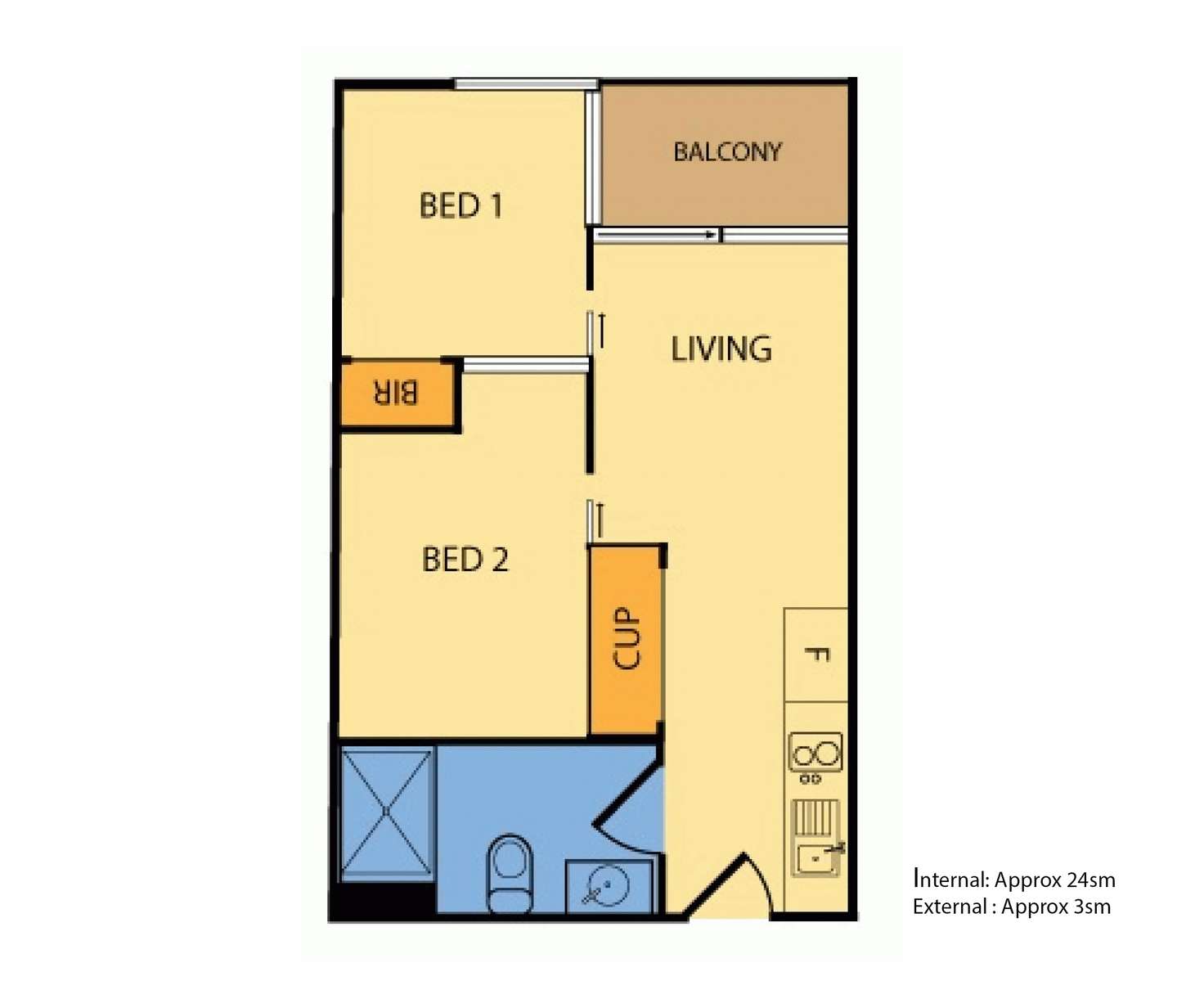 Floorplan of Homely apartment listing, 769/488 Swanston Street, Carlton VIC 3053