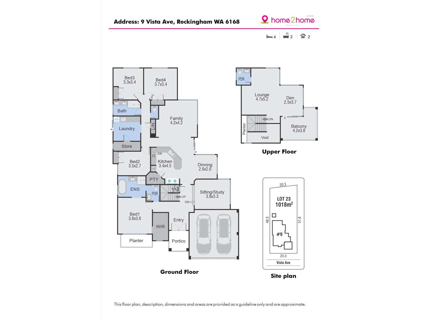 Floorplan of Homely house listing, 9 Vista Avenue, Rockingham WA 6168