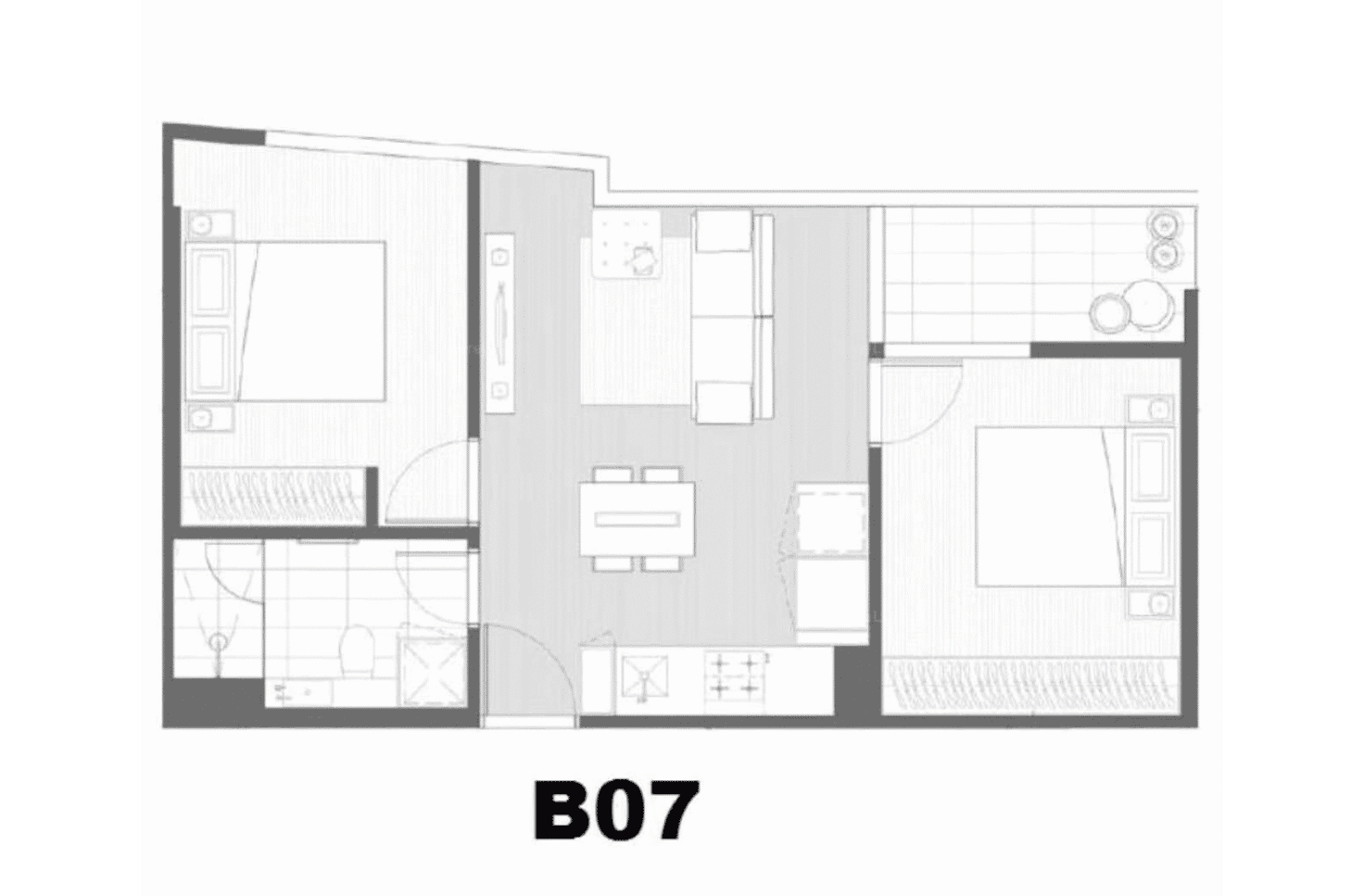 Floorplan of Homely apartment listing, 403/135 A'Beckett Street, Melbourne VIC 3000