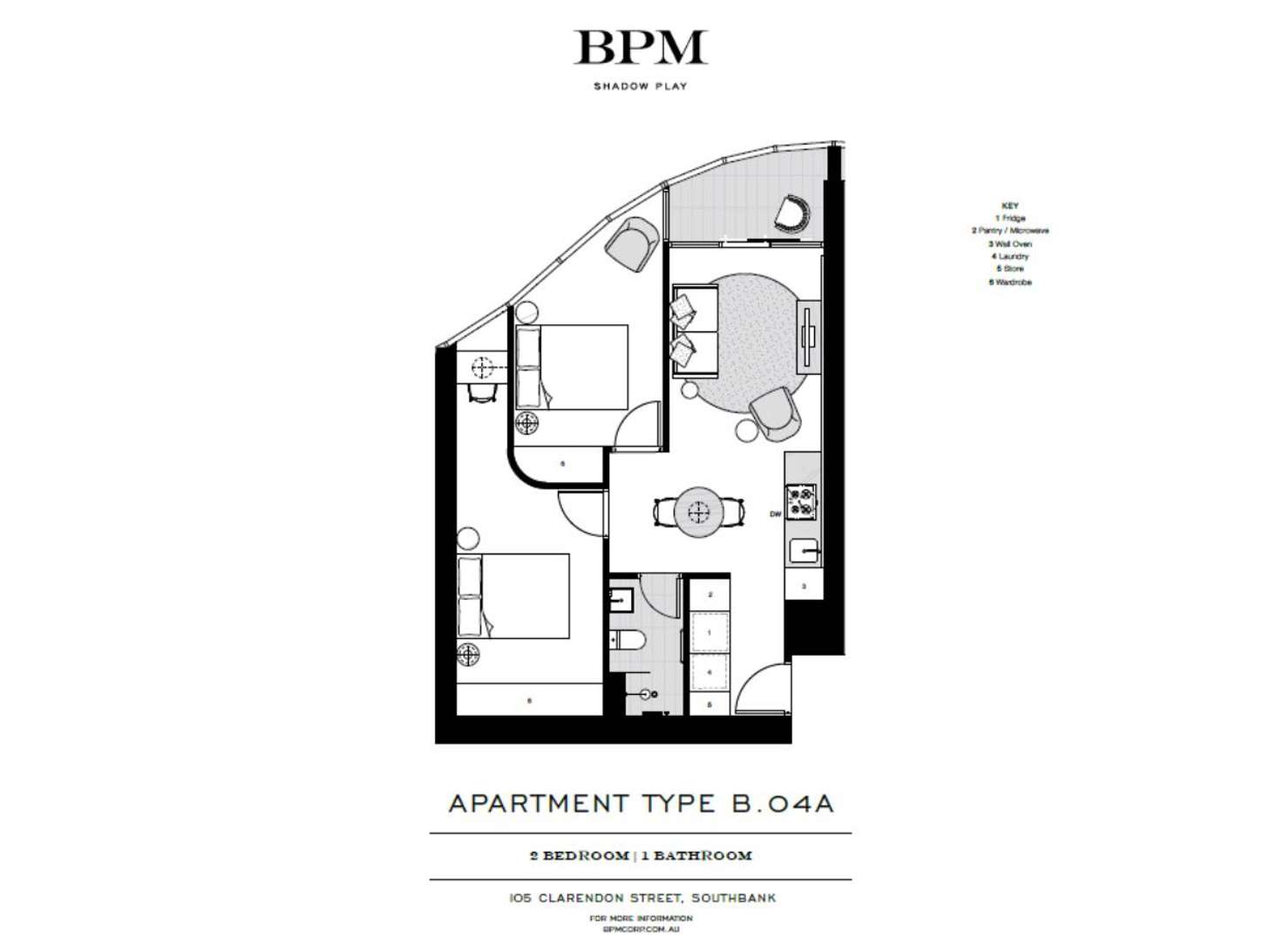 Floorplan of Homely apartment listing, 1205/105 Clarendon Street, Southbank VIC 3006