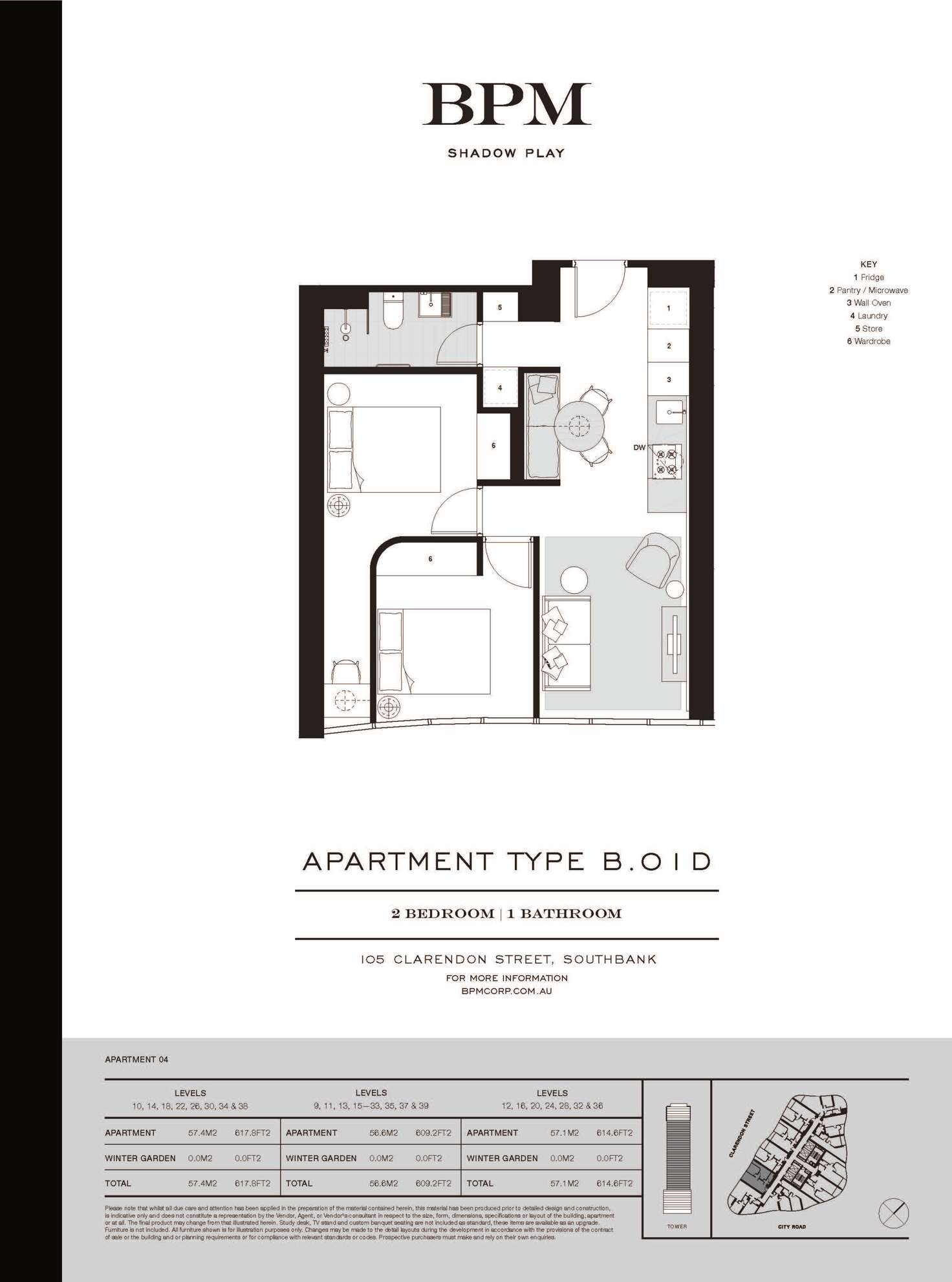 Floorplan of Homely apartment listing, 1504/105 Clarendon Street, Southbank VIC 3006