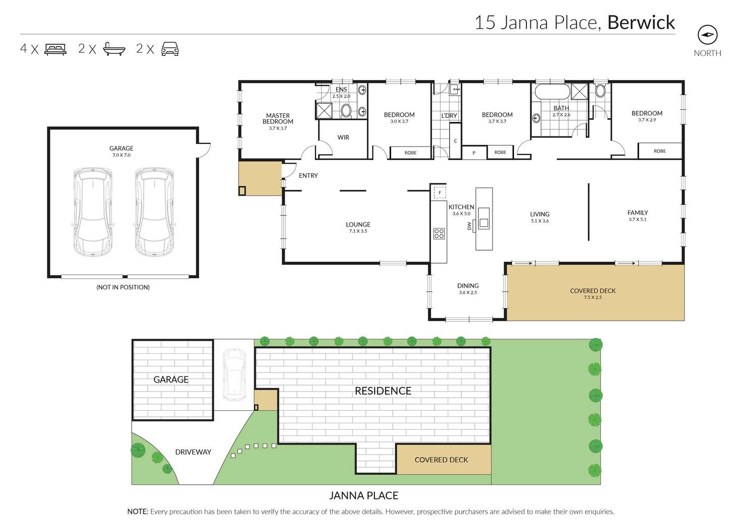 Floorplan of Homely house listing, 15 Janna Place, Berwick VIC 3806