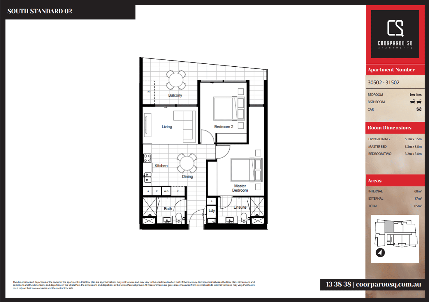 Floorplan of Homely apartment listing, 31202/300 Old Cleveland Road, Coorparoo QLD 4151