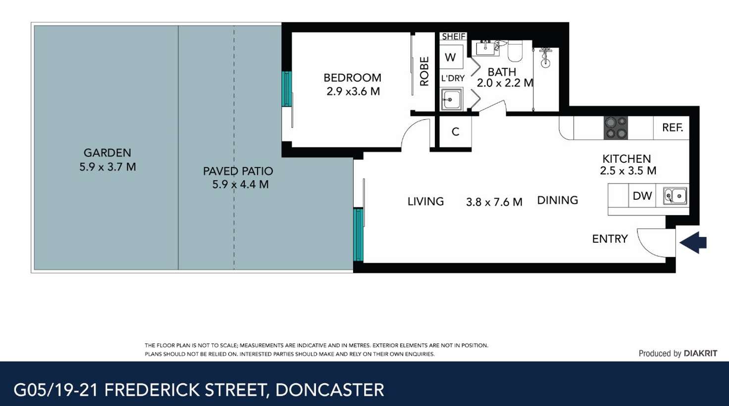 Floorplan of Homely apartment listing, G05/19 Frederick Street, Doncaster VIC 3108