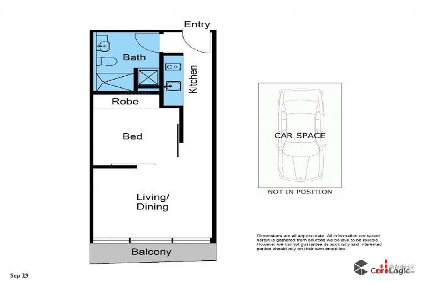Floorplan of Homely apartment listing, 925/572 St Kilda Road, Melbourne VIC 3004