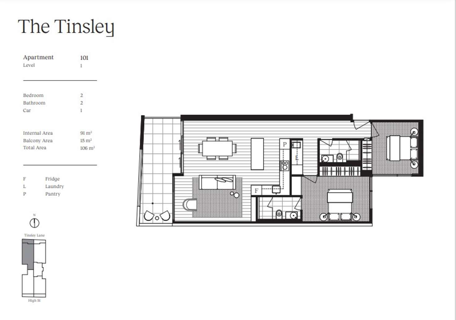 Floorplan of Homely apartment listing, 101/737 High Street, Armadale VIC 3143