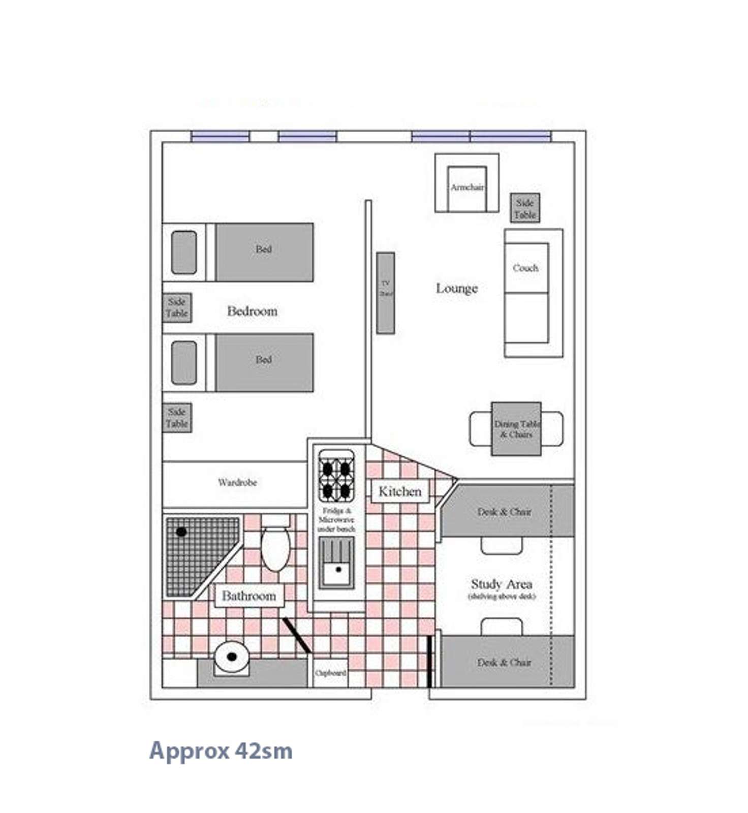 Floorplan of Homely apartment listing, 1404/570 Lygon Street, Carlton VIC 3053