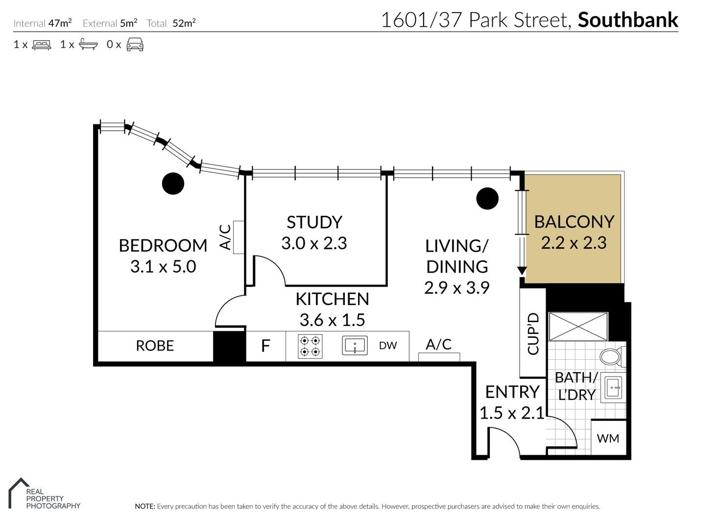 Floorplan of Homely apartment listing, 1601/37 Park Street, South Melbourne VIC 3205