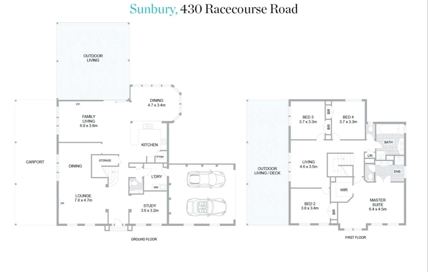 Floorplan of Homely house listing, 430 Racecourse Road, Sunbury VIC 3429