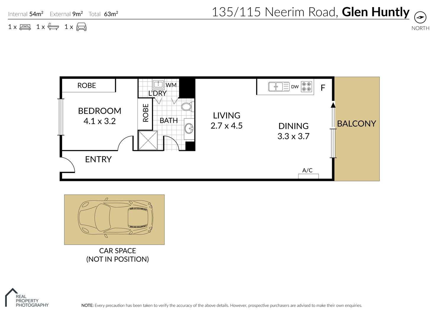 Floorplan of Homely apartment listing, 135/115 Neerim Road, Glen Huntly VIC 3163