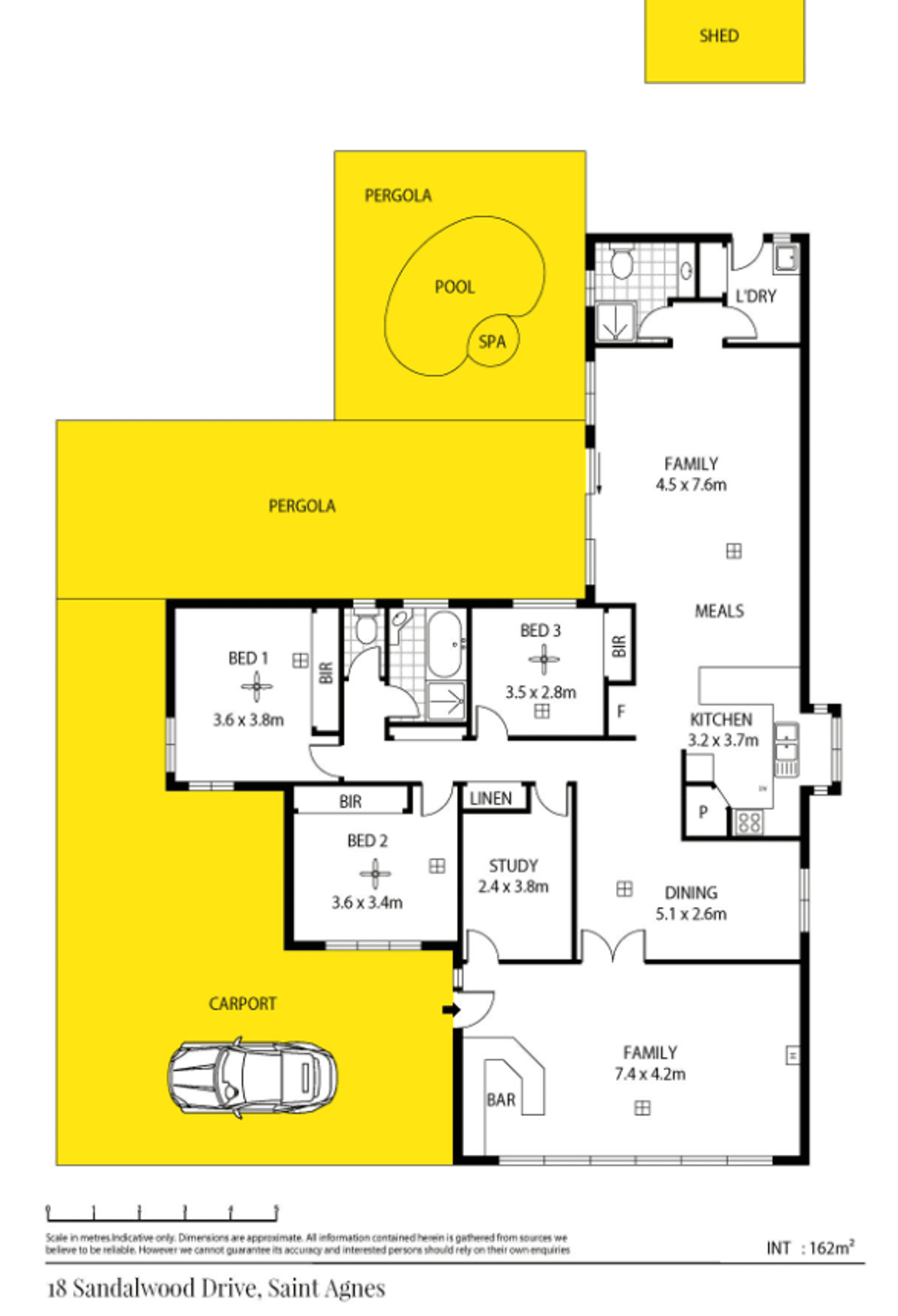 Floorplan of Homely house listing, 18 Sandalwood Drive, St Agnes SA 5097