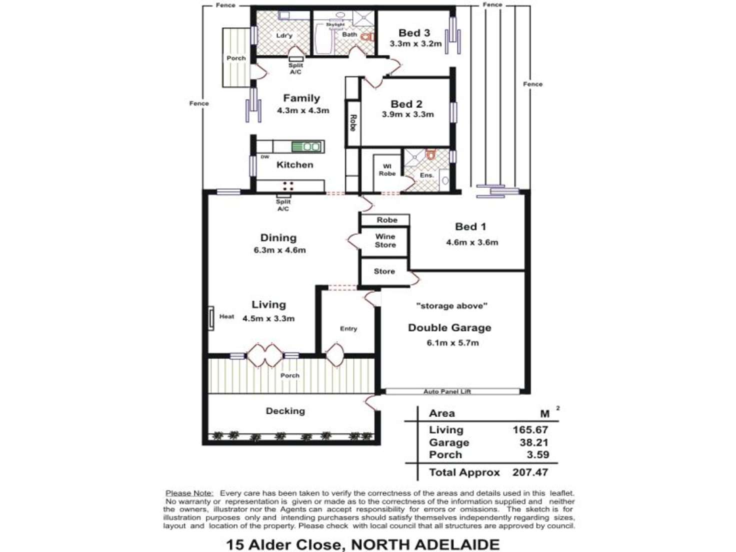 Floorplan of Homely house listing, 15 Alder Close, North Adelaide SA 5006