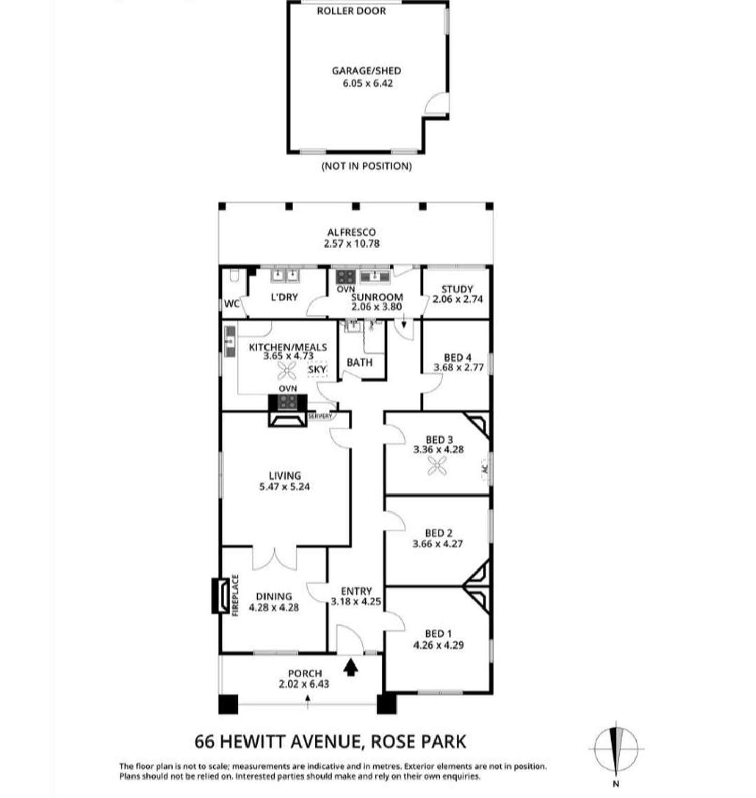 Floorplan of Homely house listing, 66 Hewitt Avenue, Rose Park SA 5067