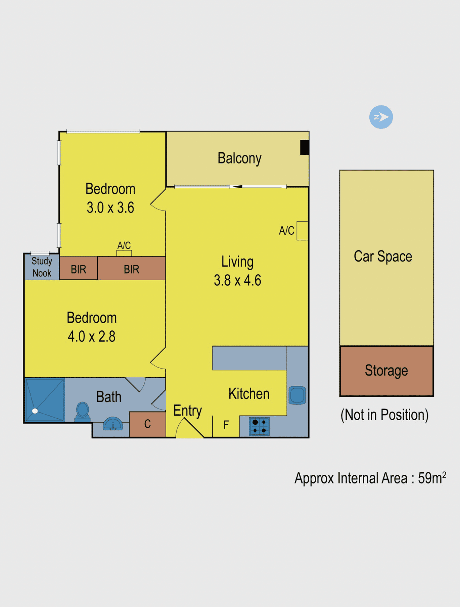Floorplan of Homely apartment listing, 303/3 Duggan Street, Brunswick West VIC 3055