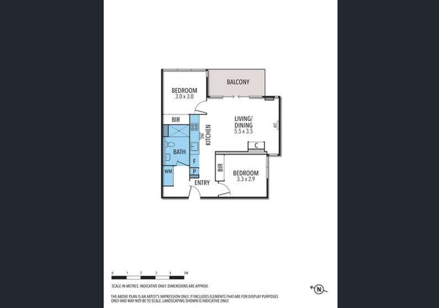 Floorplan of Homely apartment listing, 610/220 Spencer Street, Melbourne VIC 3000