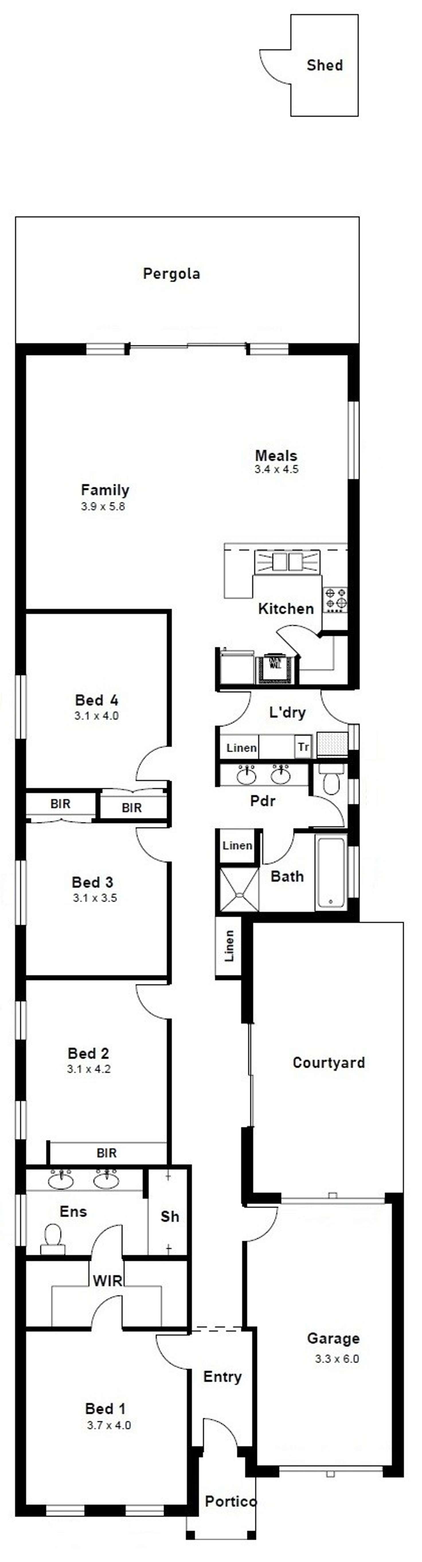 Floorplan of Homely house listing, 16B Annesley Avenue, Trinity Gardens SA 5068