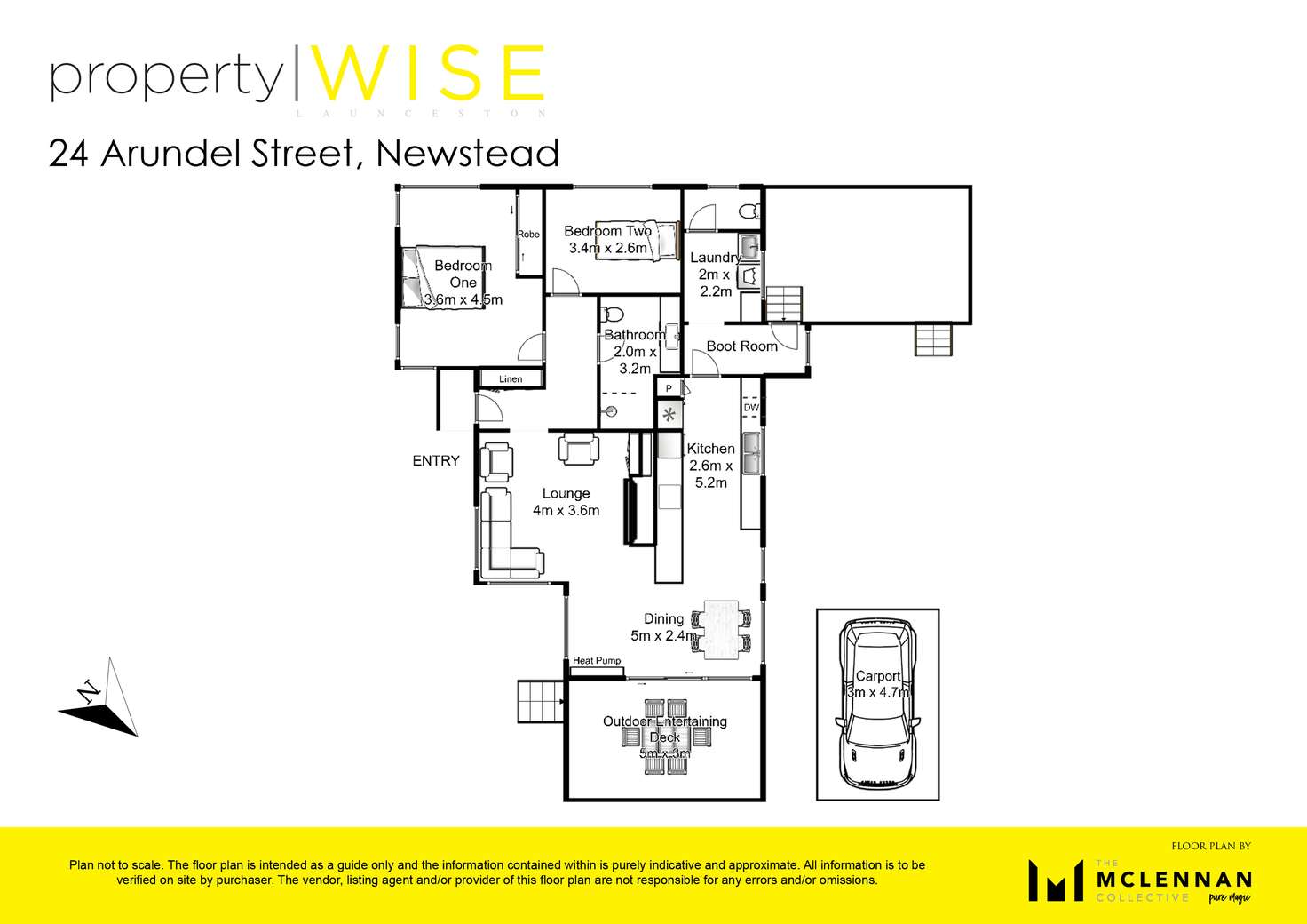 Floorplan of Homely house listing, 24 Arundel St, Newstead TAS 7250