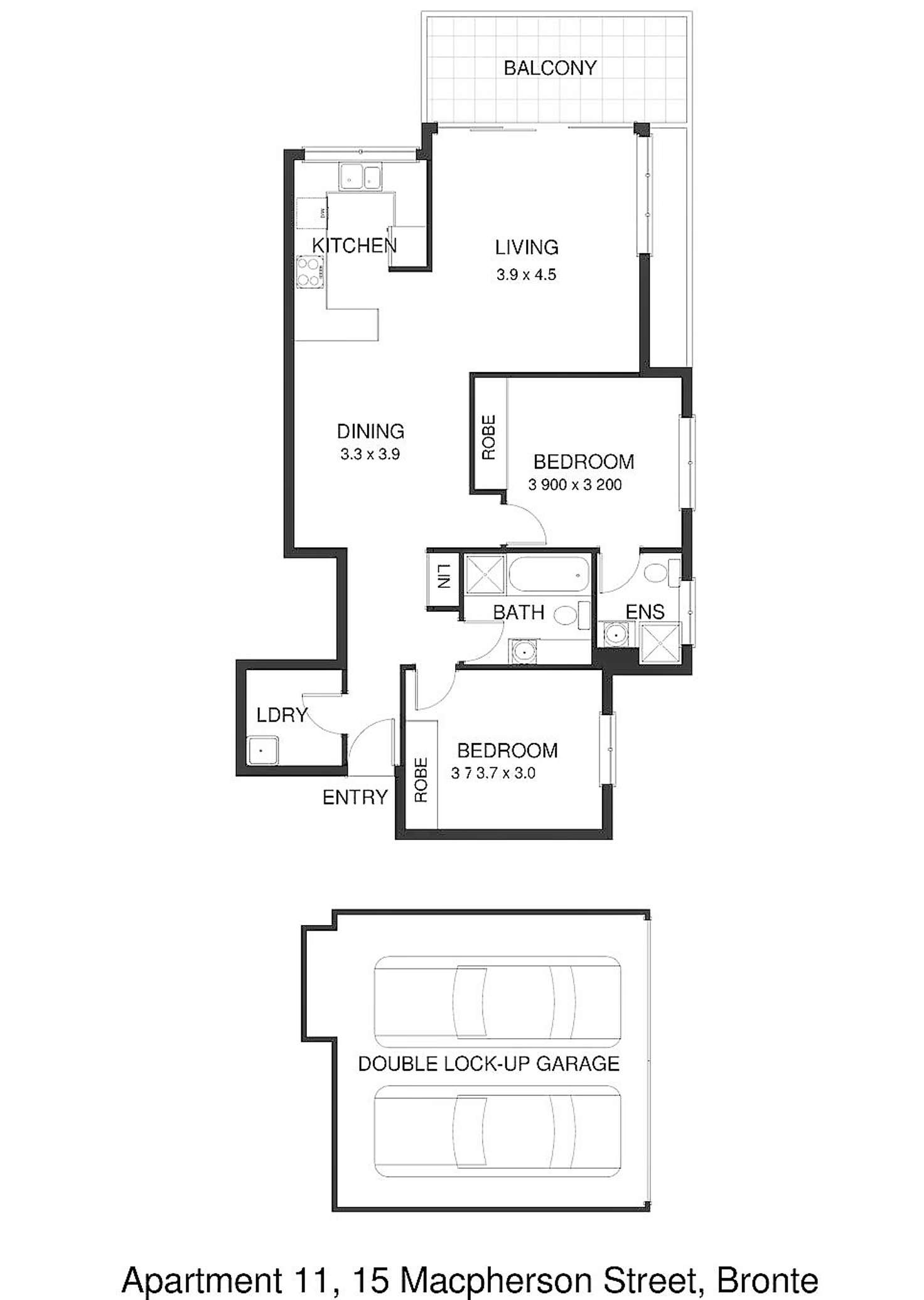 Floorplan of Homely apartment listing, 11/15 Macpherson Street, Waverley NSW 2024