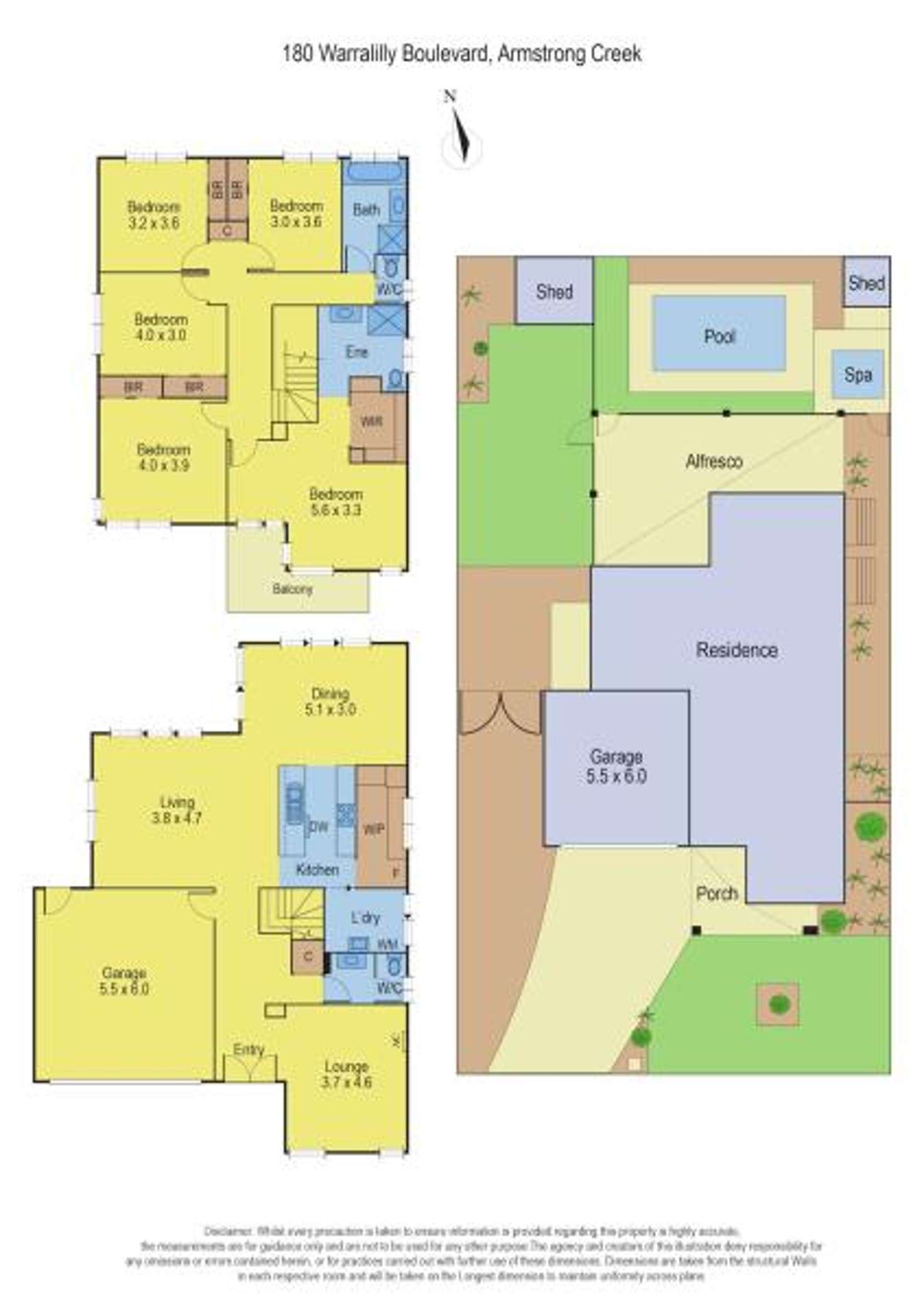 Floorplan of Homely house listing, 180 Warralily Boulevard, Armstrong Creek VIC 3217