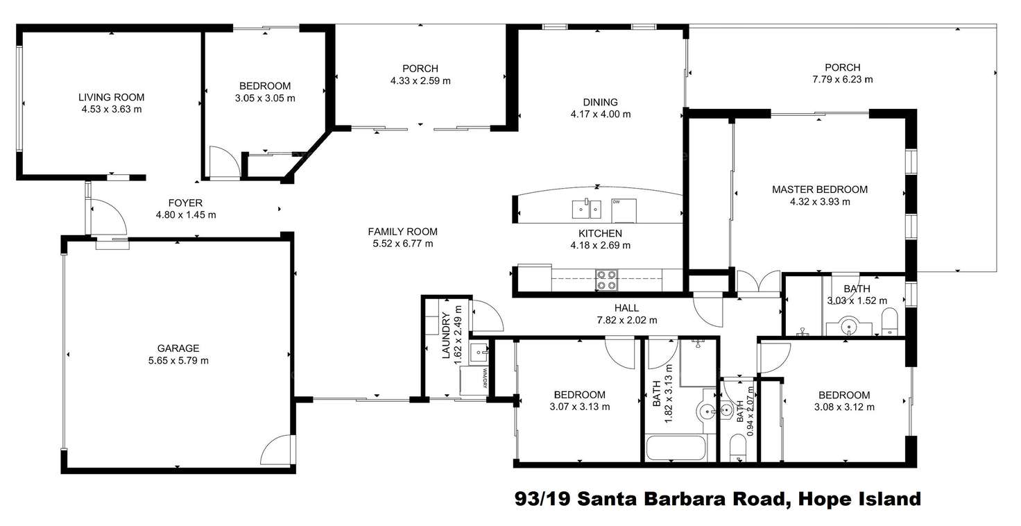 Floorplan of Homely house listing, 93/19 Santa Barbara Road, Hope Island QLD 4212