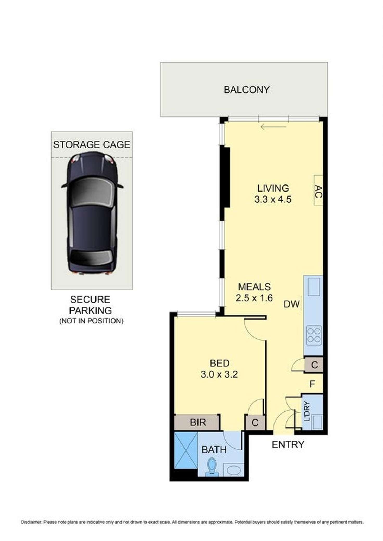 Floorplan of Homely apartment listing, 213/33 Judd Street, Richmond VIC 3121