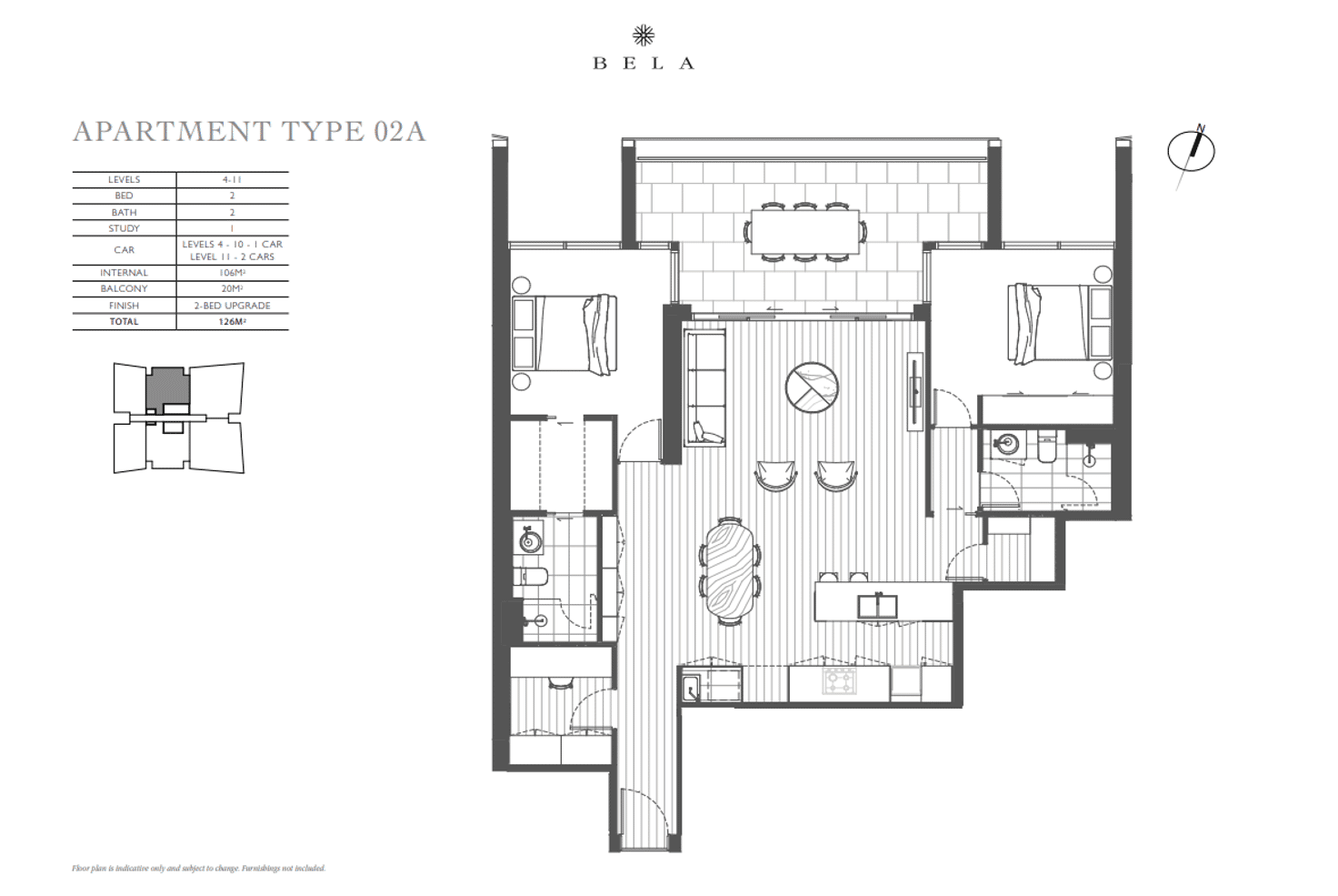 Floorplan of Homely unit listing, 502/43 Peerless Avenue, Mermaid Beach QLD 4218