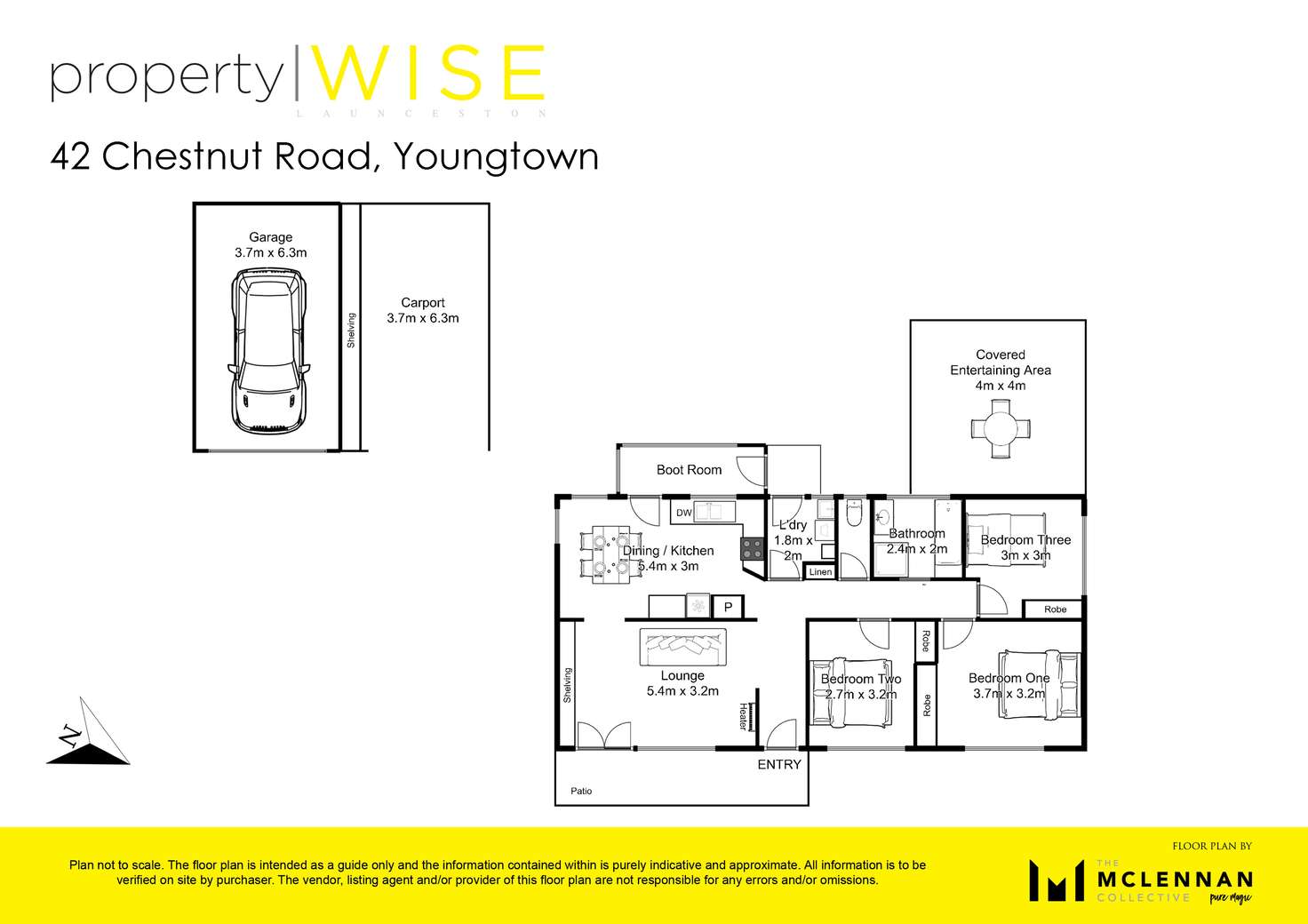 Floorplan of Homely house listing, 42 Chestnut Road, Youngtown TAS 7249