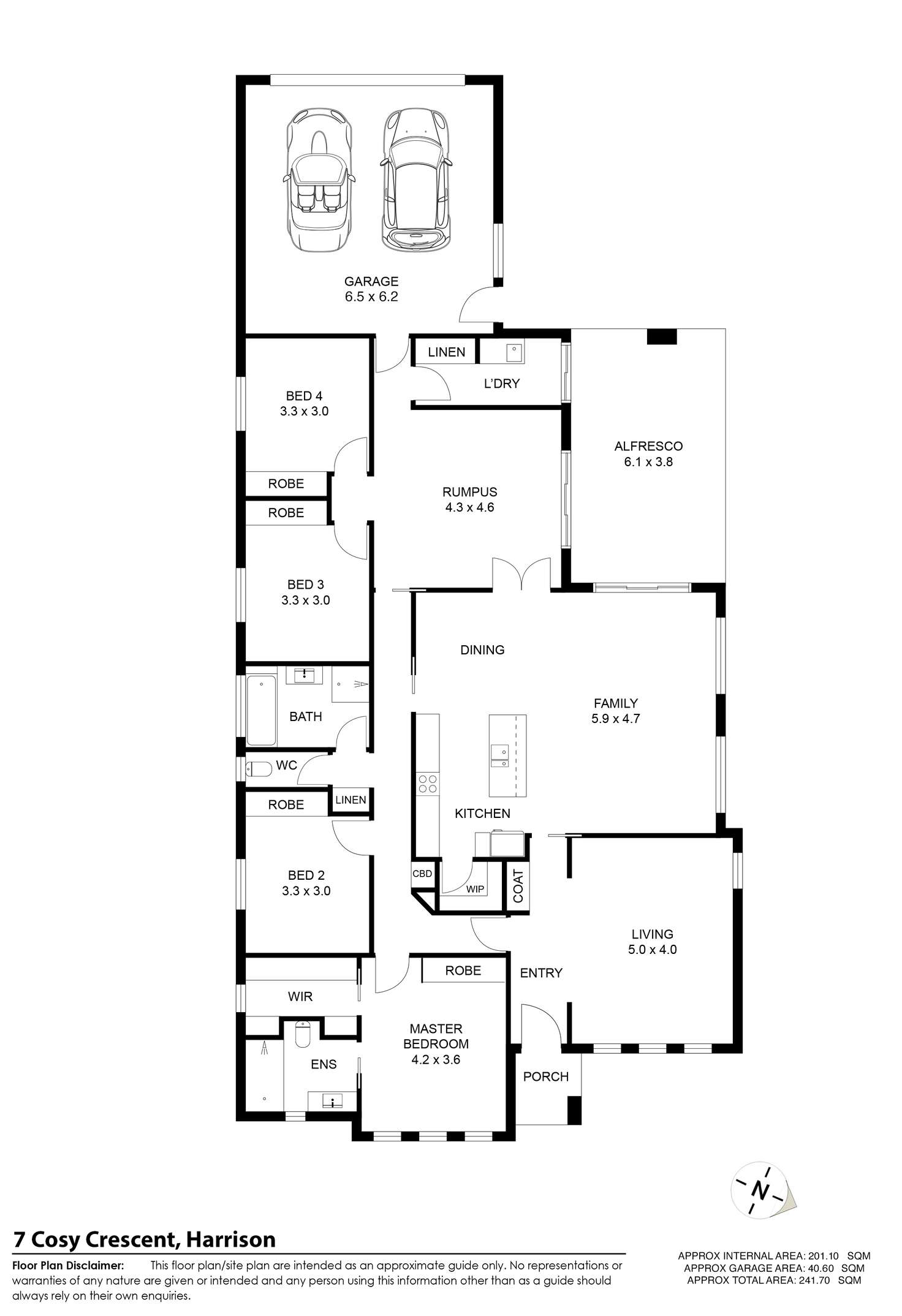 Floorplan of Homely house listing, 7 Cosy Crescent, Harrison ACT 2914