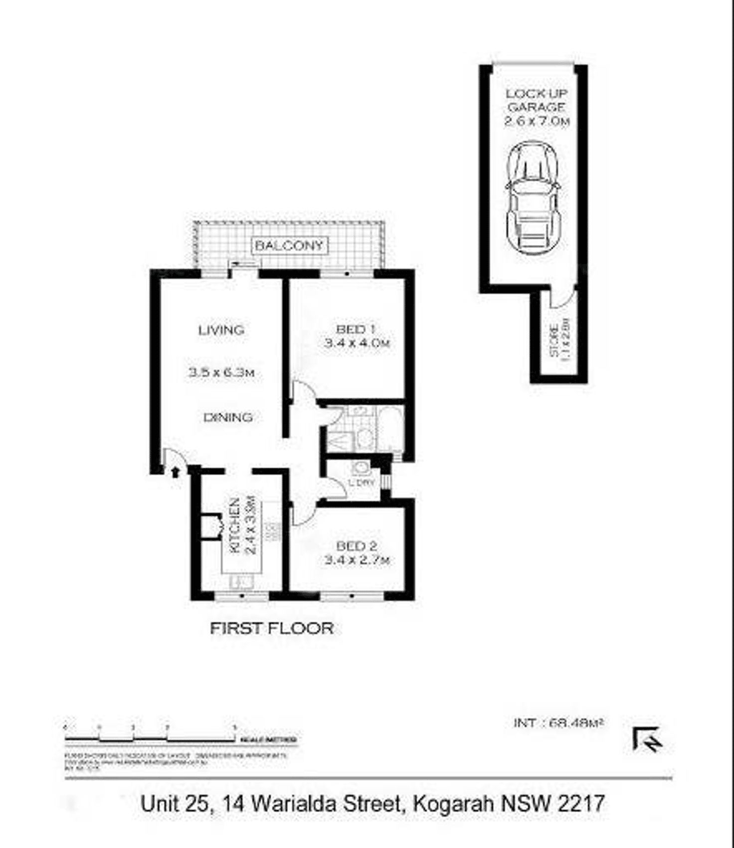 Floorplan of Homely house listing, 25/12-14 Warialda Street, Kogarah NSW 2217