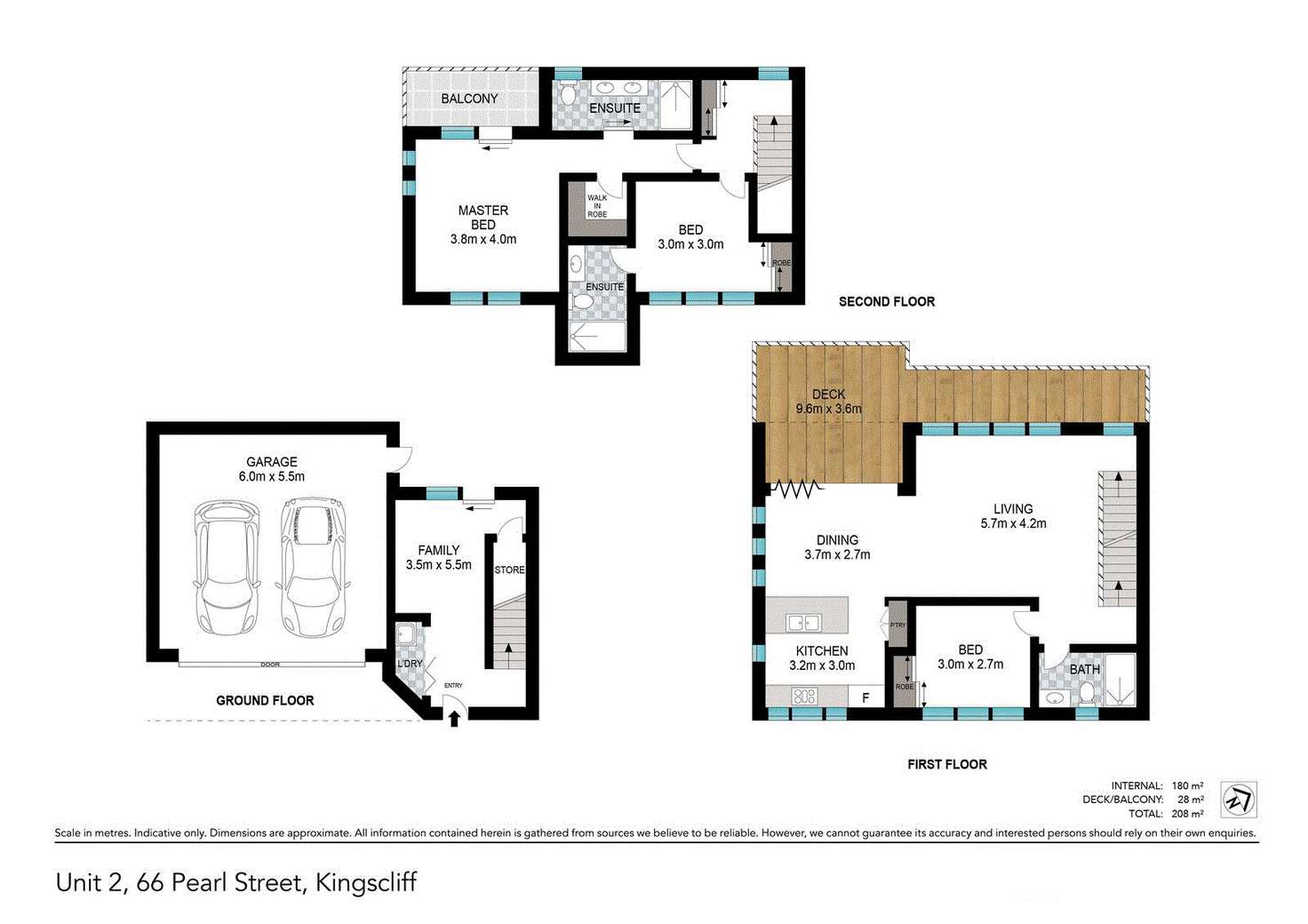 Floorplan of Homely townhouse listing, 2/66 Pearl Street, Kingscliff NSW 2487