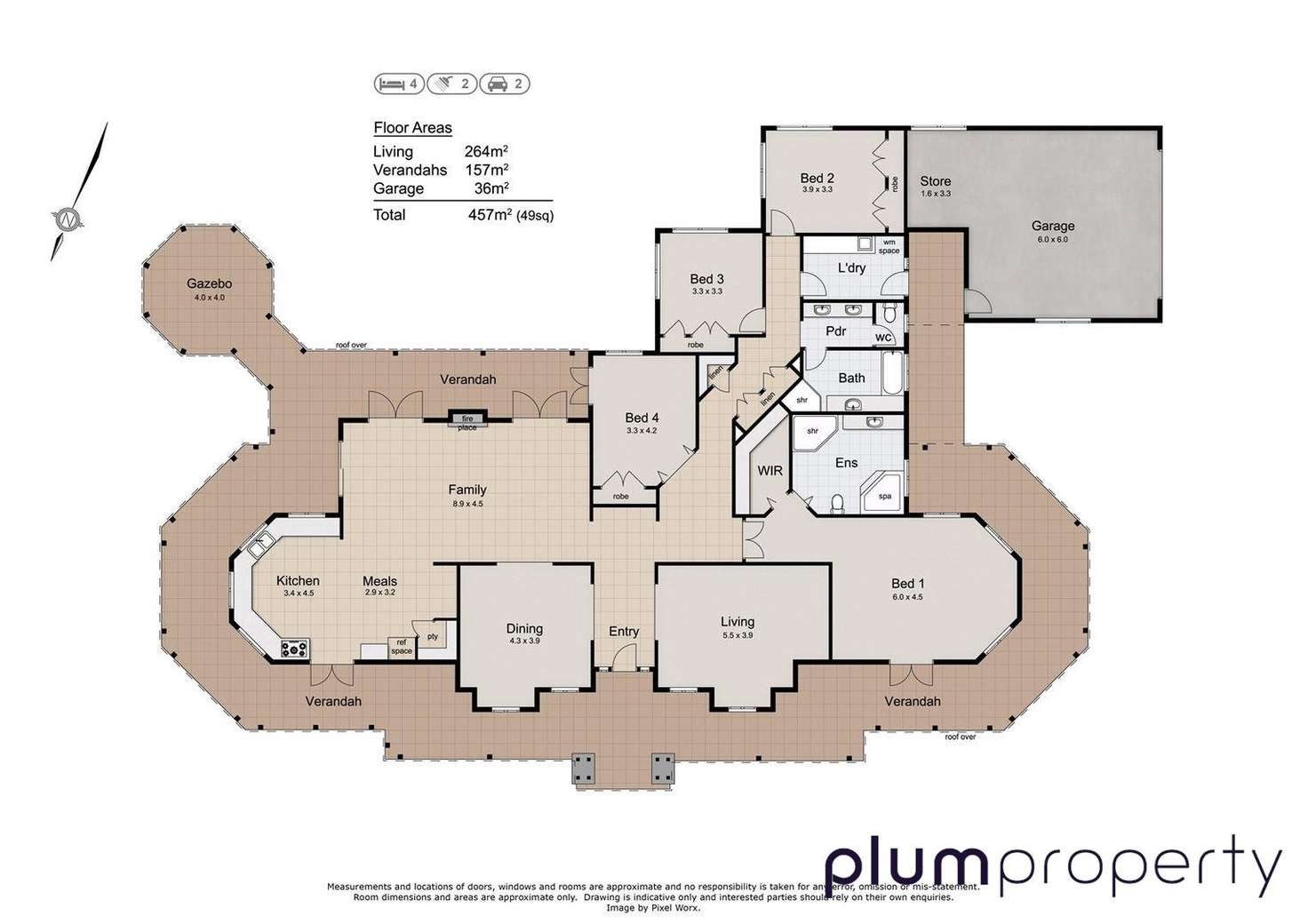 Floorplan of Homely house listing, 99 Tinarra Crescent, Kenmore Hills QLD 4069