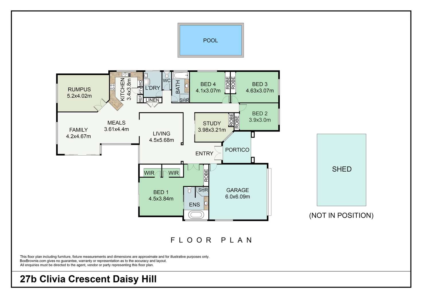 Floorplan of Homely house listing, 27B Clivia Crescent, Daisy Hill QLD 4127