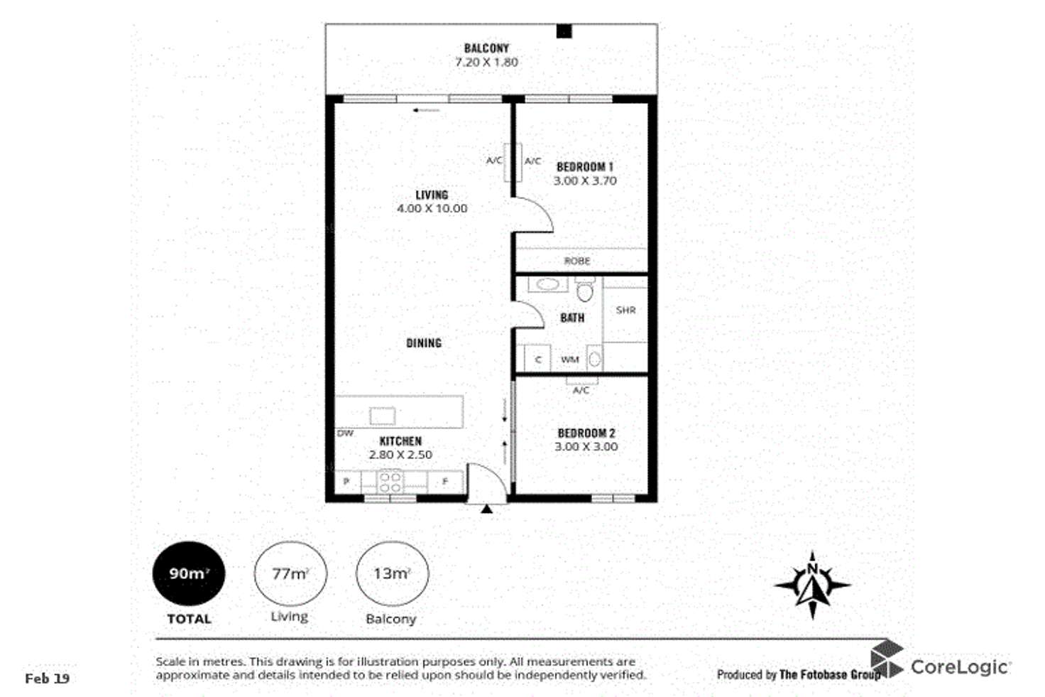 Floorplan of Homely apartment listing, 205/46 Sixth St, Bowden SA 5007