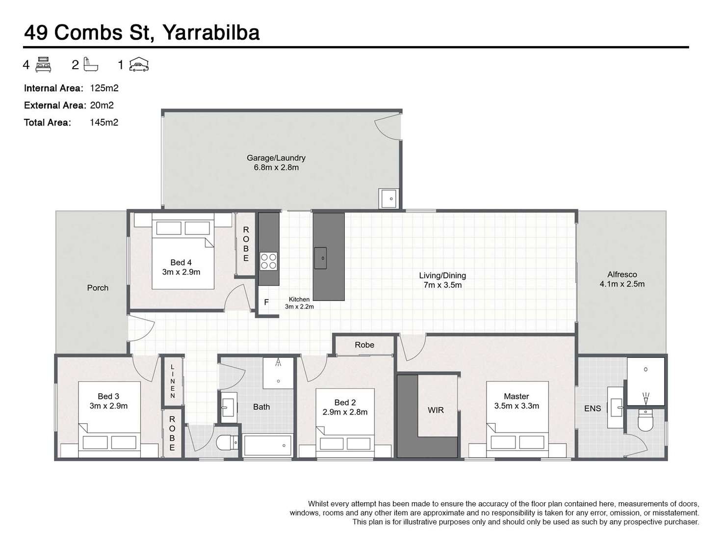 Floorplan of Homely house listing, 49 Combs St, Yarrabilba QLD 4207