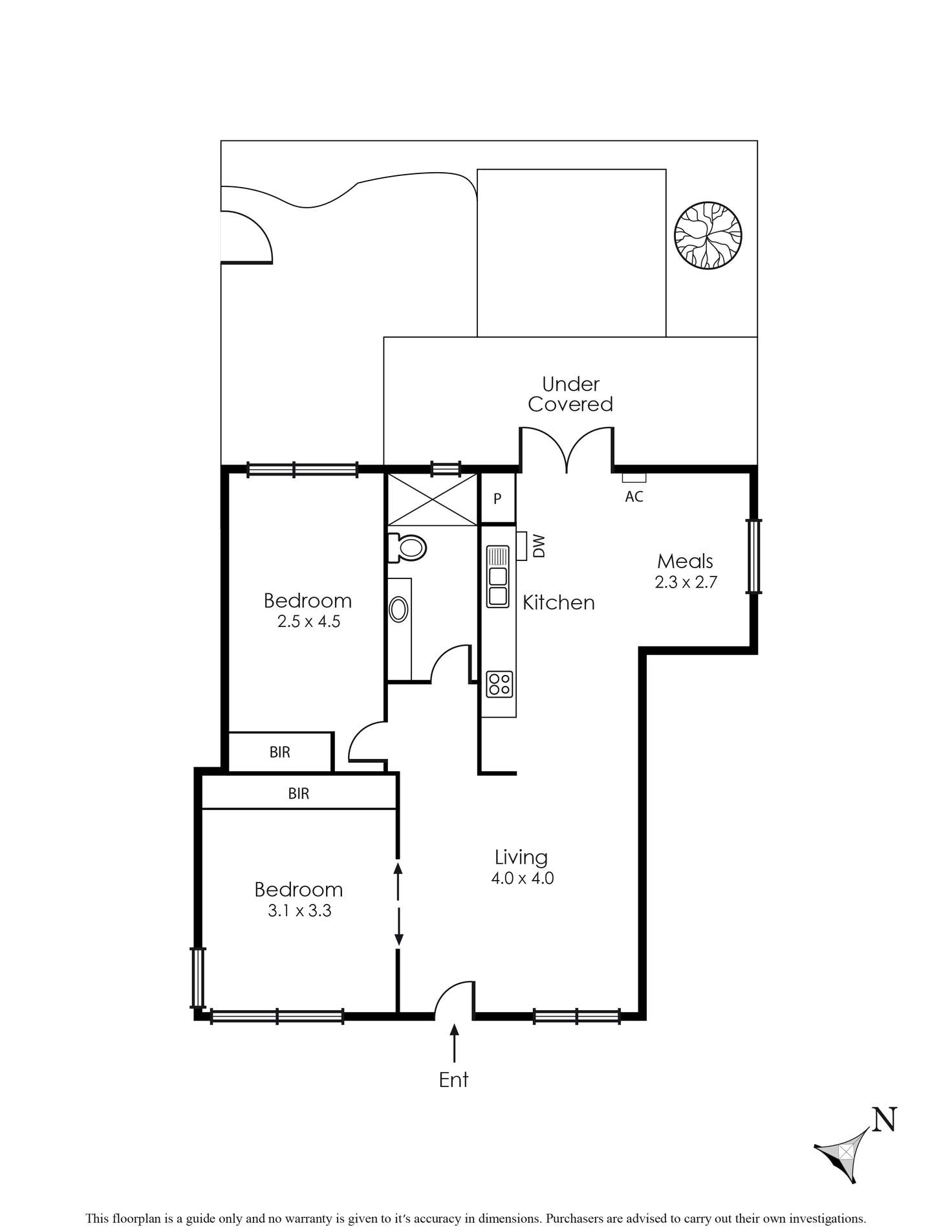 Floorplan of Homely apartment listing, 2/128 Tennyson Street, Elwood VIC 3184